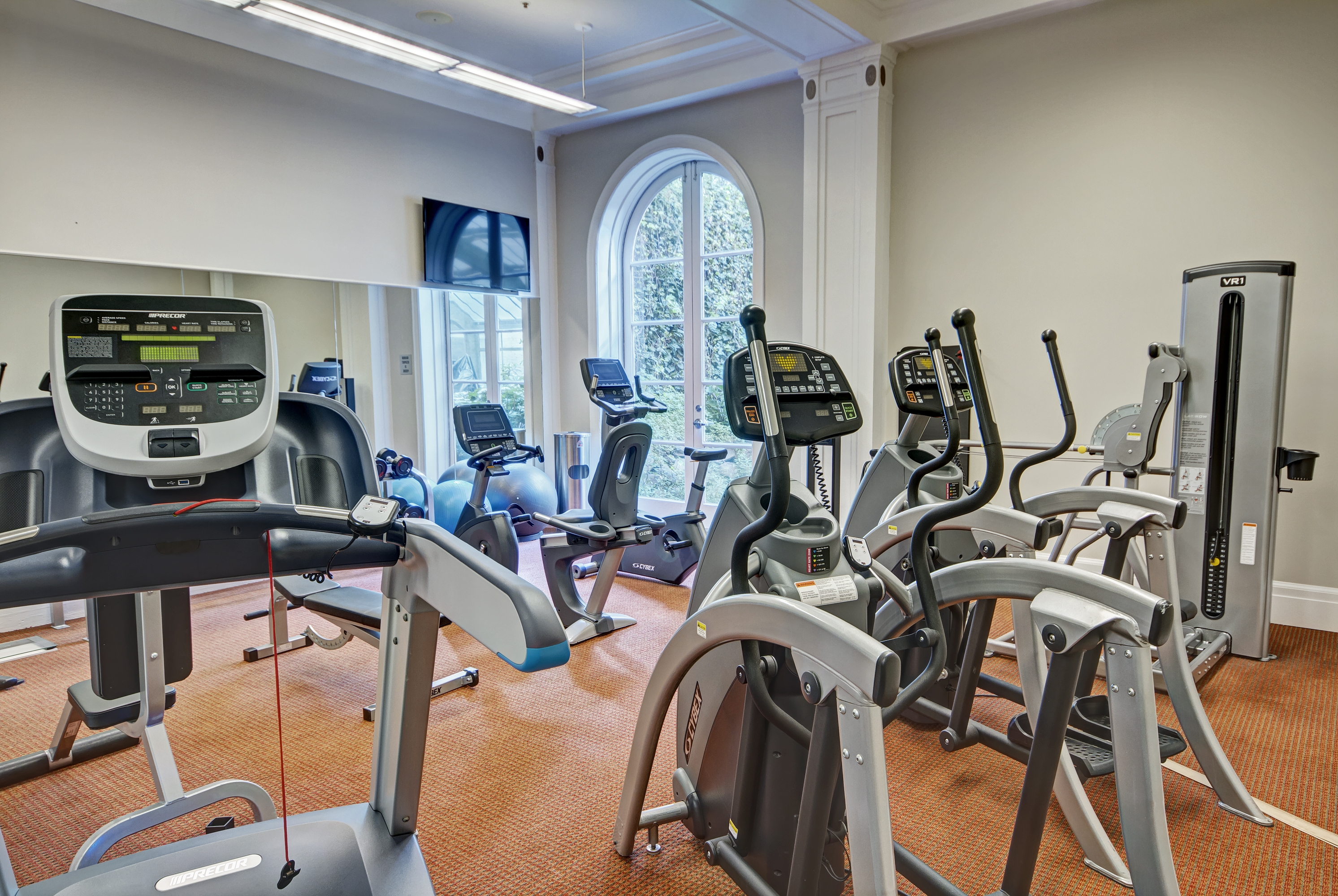 Fitness room at Club Wyndham Canterbury in San Francisco, California