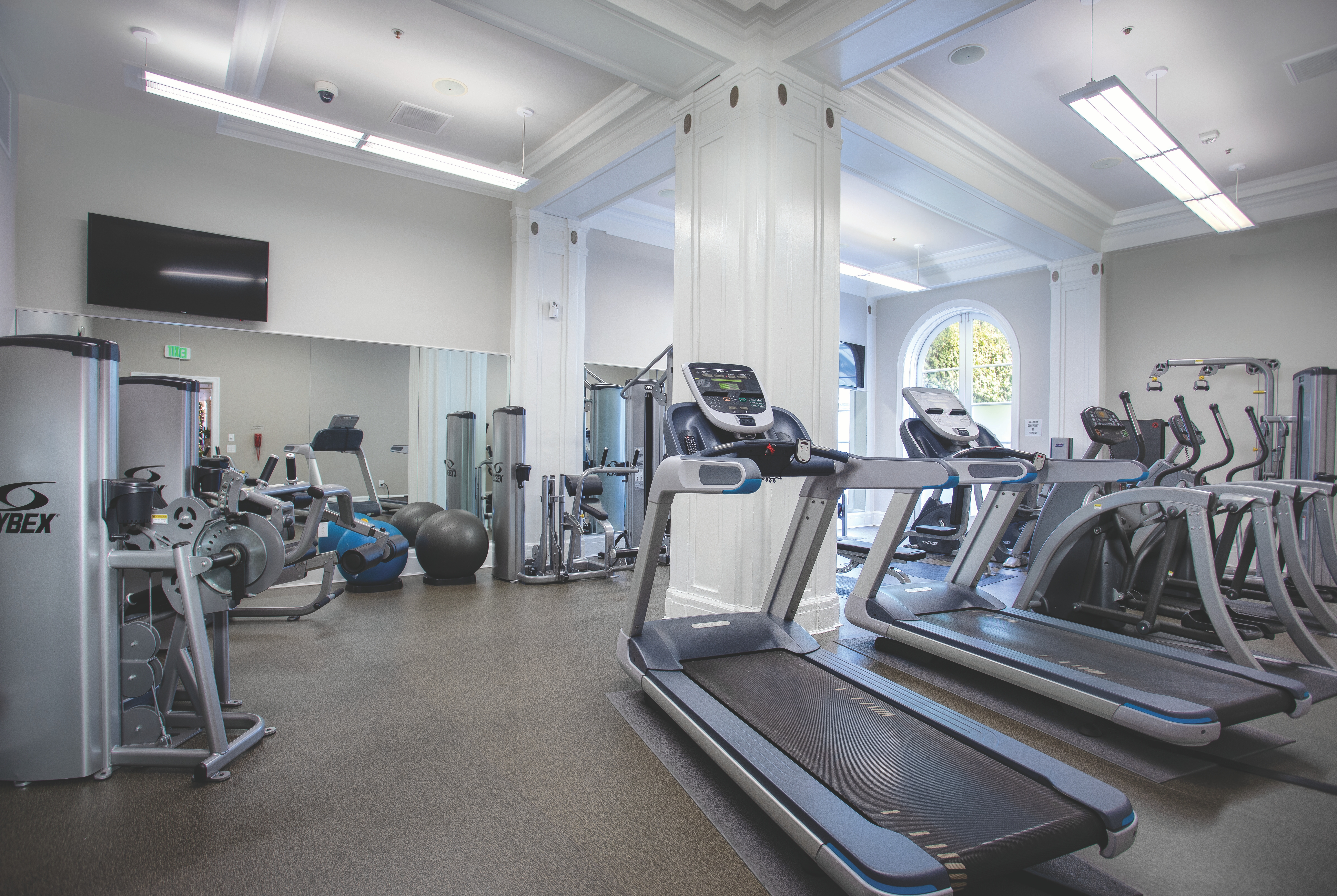 Fitness room at Club Wyndham Canterbury in San Francisco, California