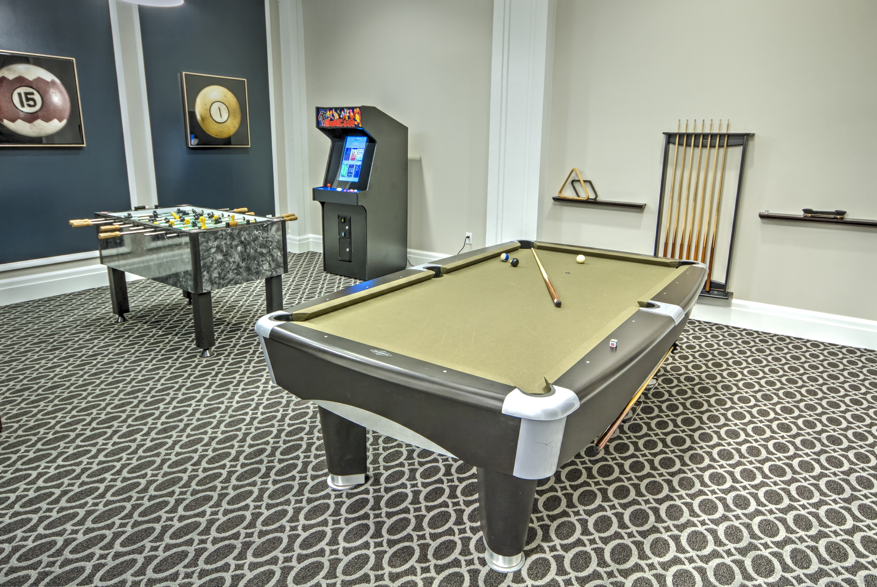Game room at Club Wyndham Canterbury in San Francisco, California