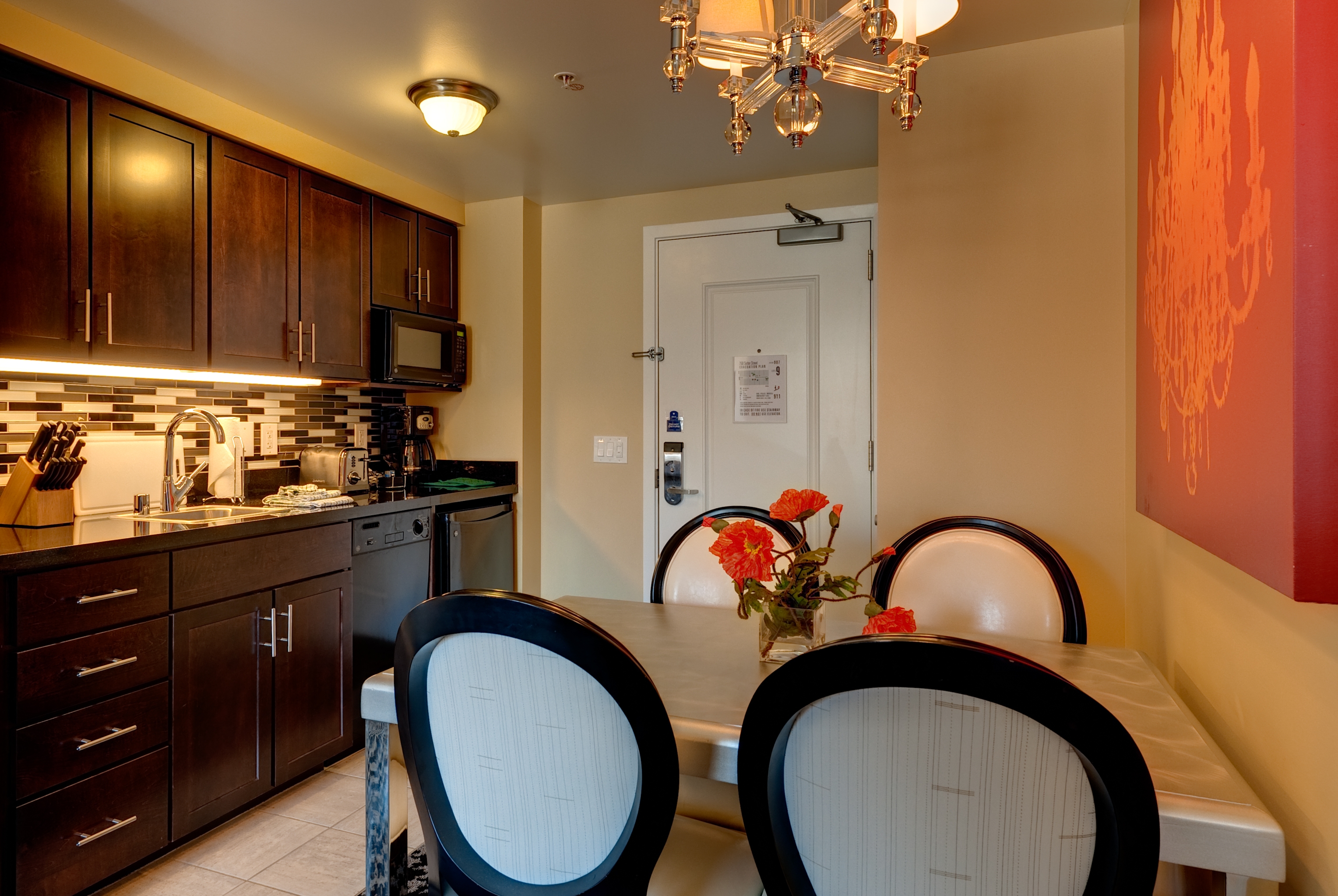 Club Wyndham Canterbury suite kitchen in San Francisco, California