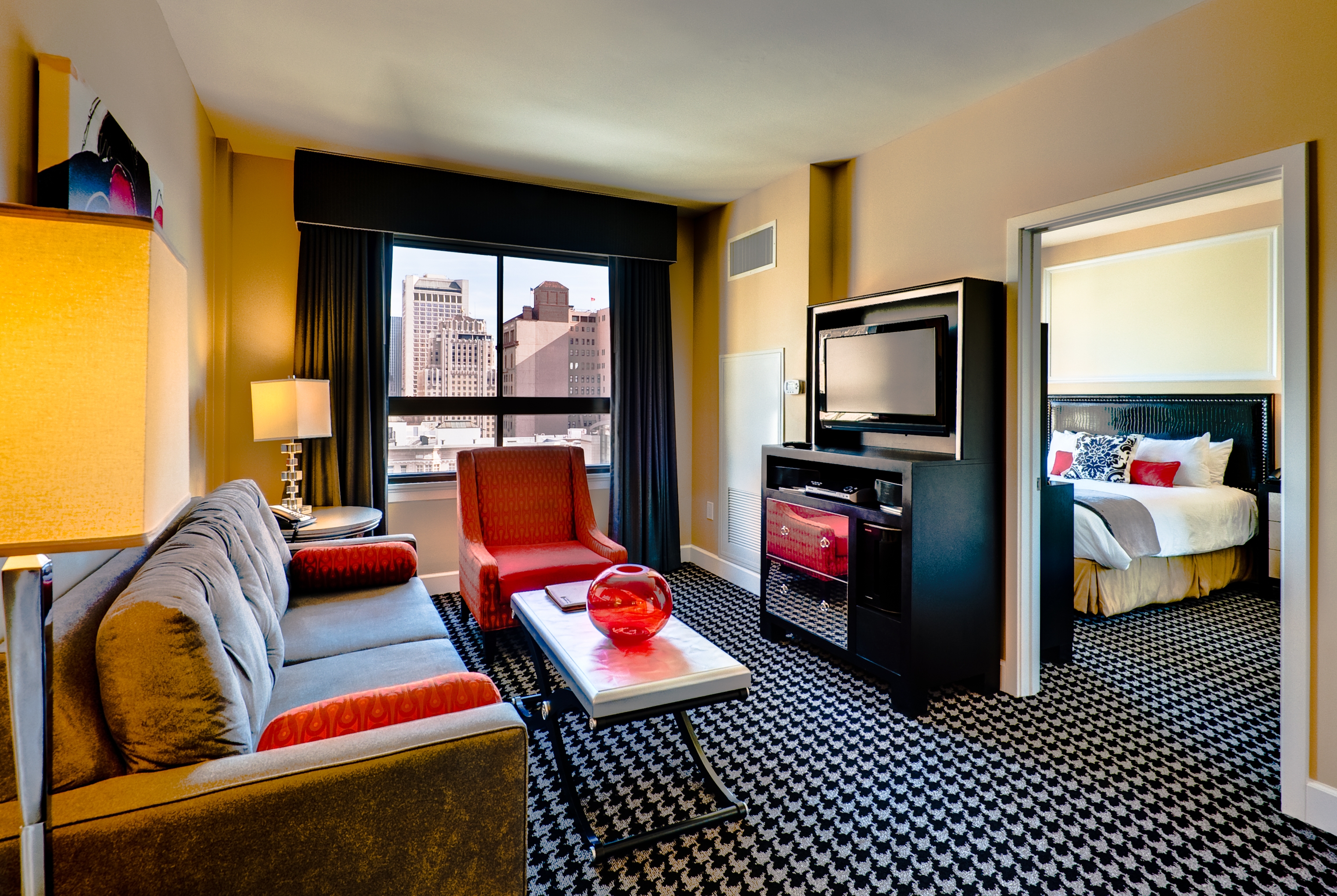 Club Wyndham Canterbury suite living room in San Francisco, California