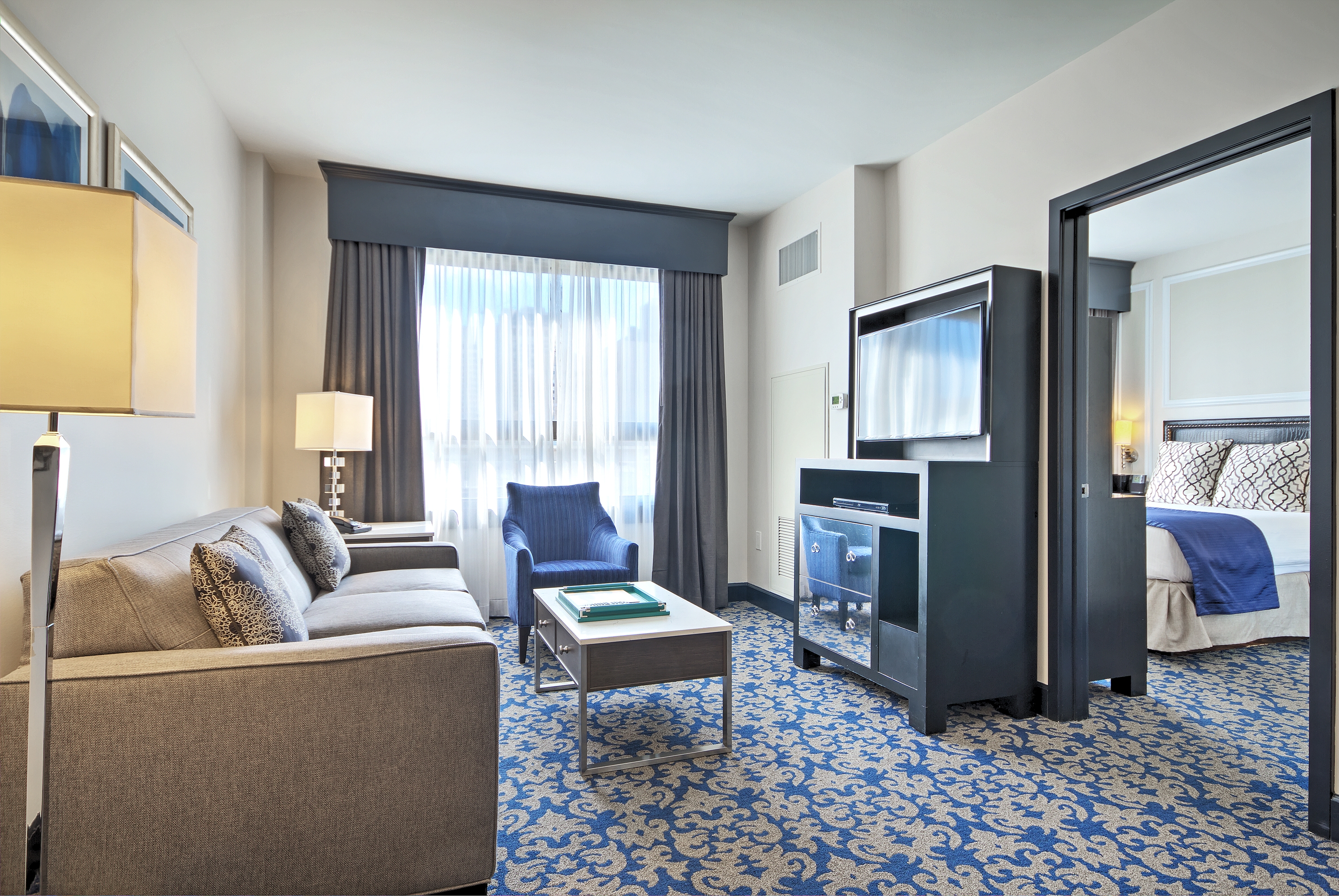 Club Wyndham Canterbury suite living room in San Francisco, California