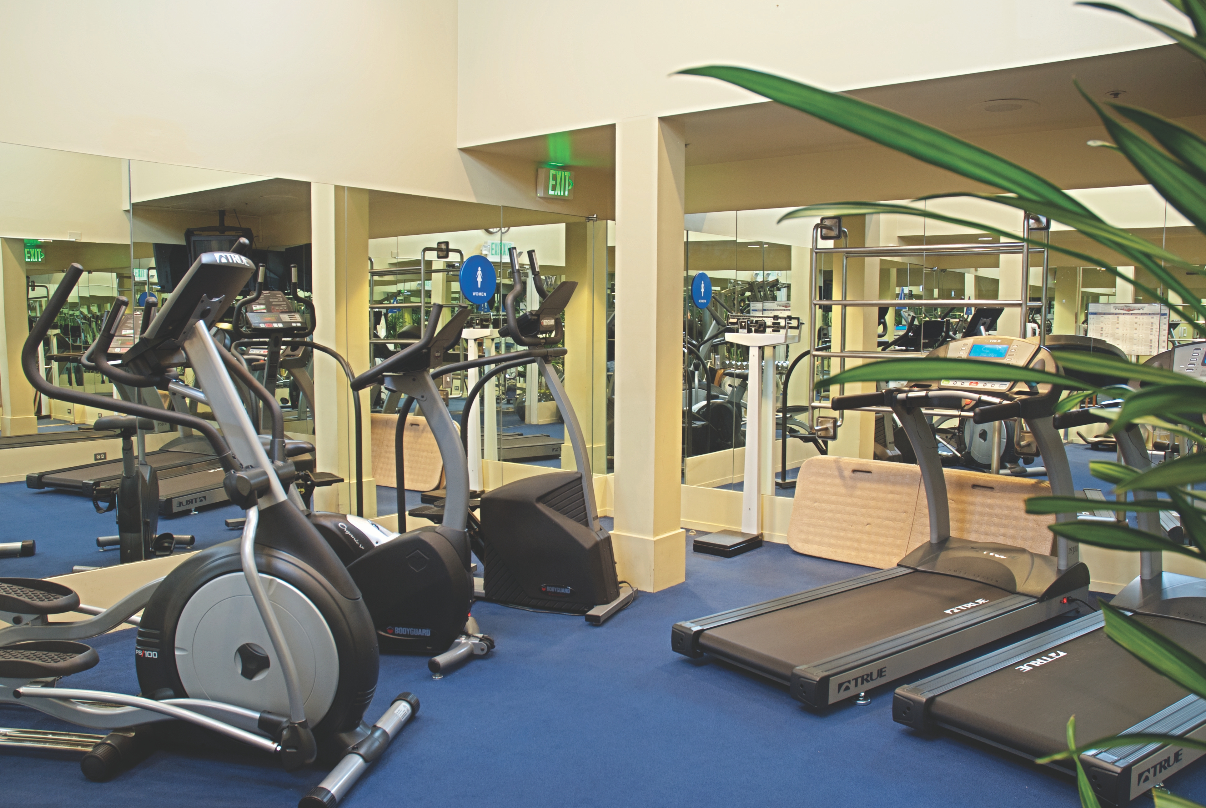 Fitness room at The Donatello in San Francisco, California