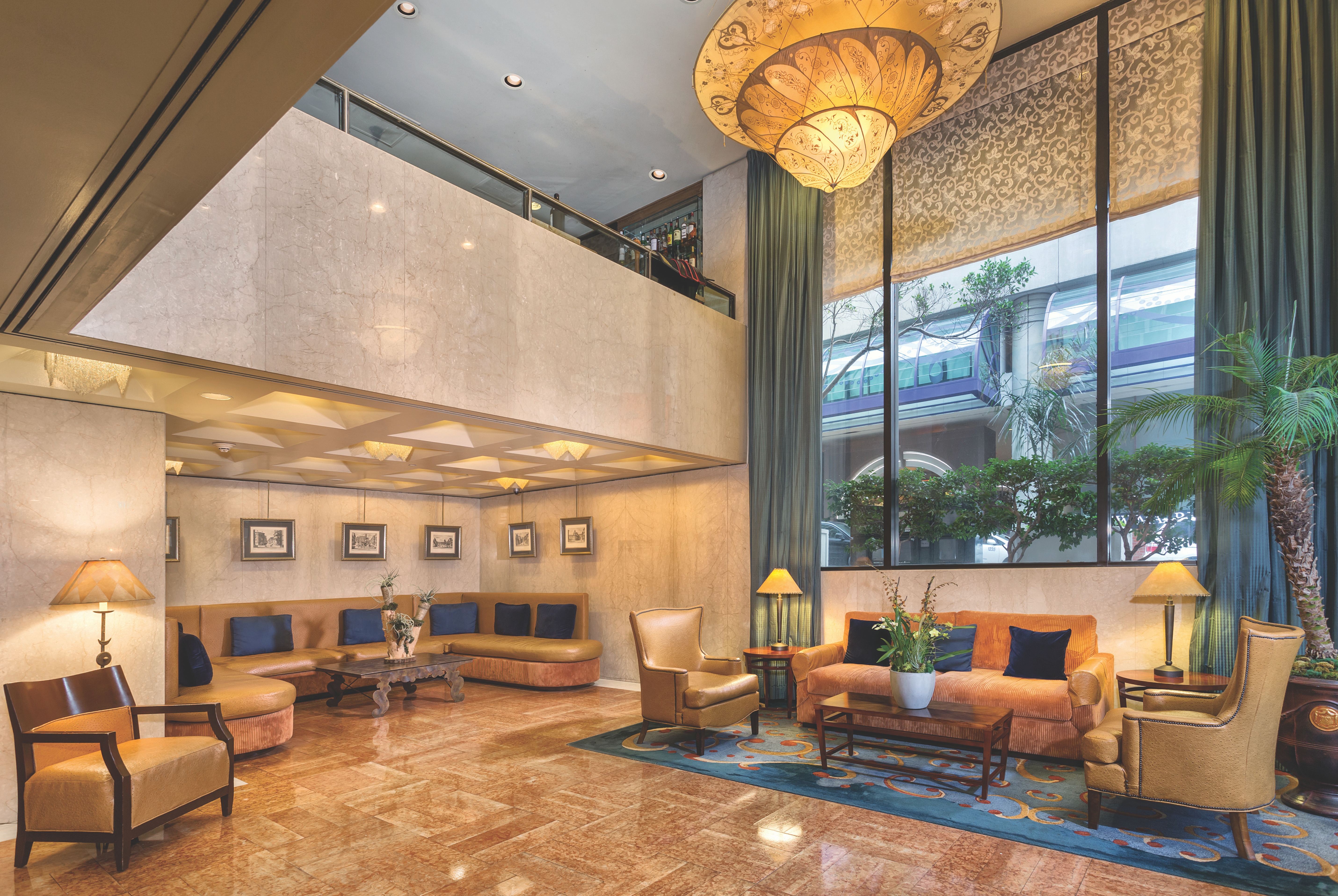 The Donatello lobby feature in San Francisco, California