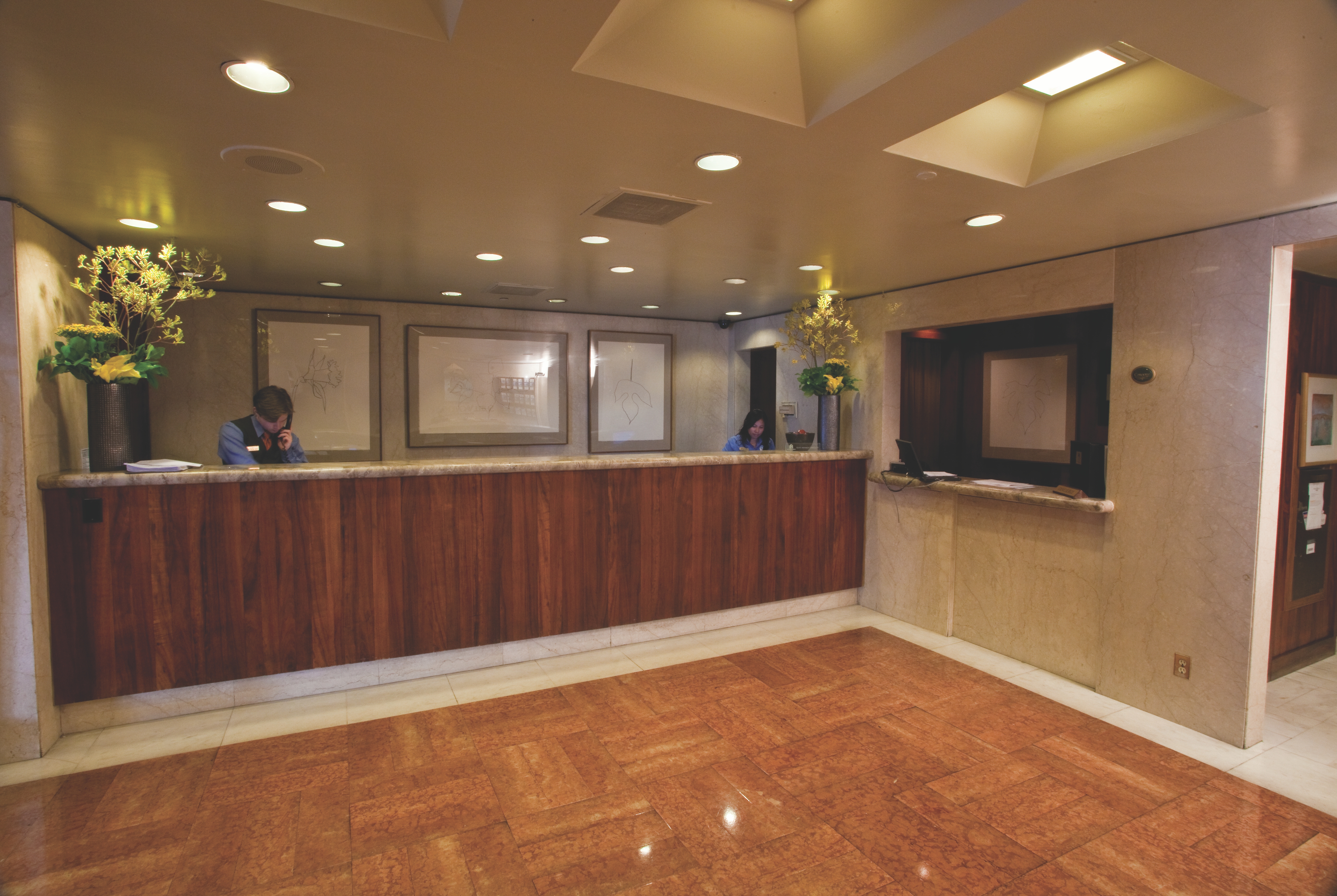 The Donatello lobby feature in San Francisco, California