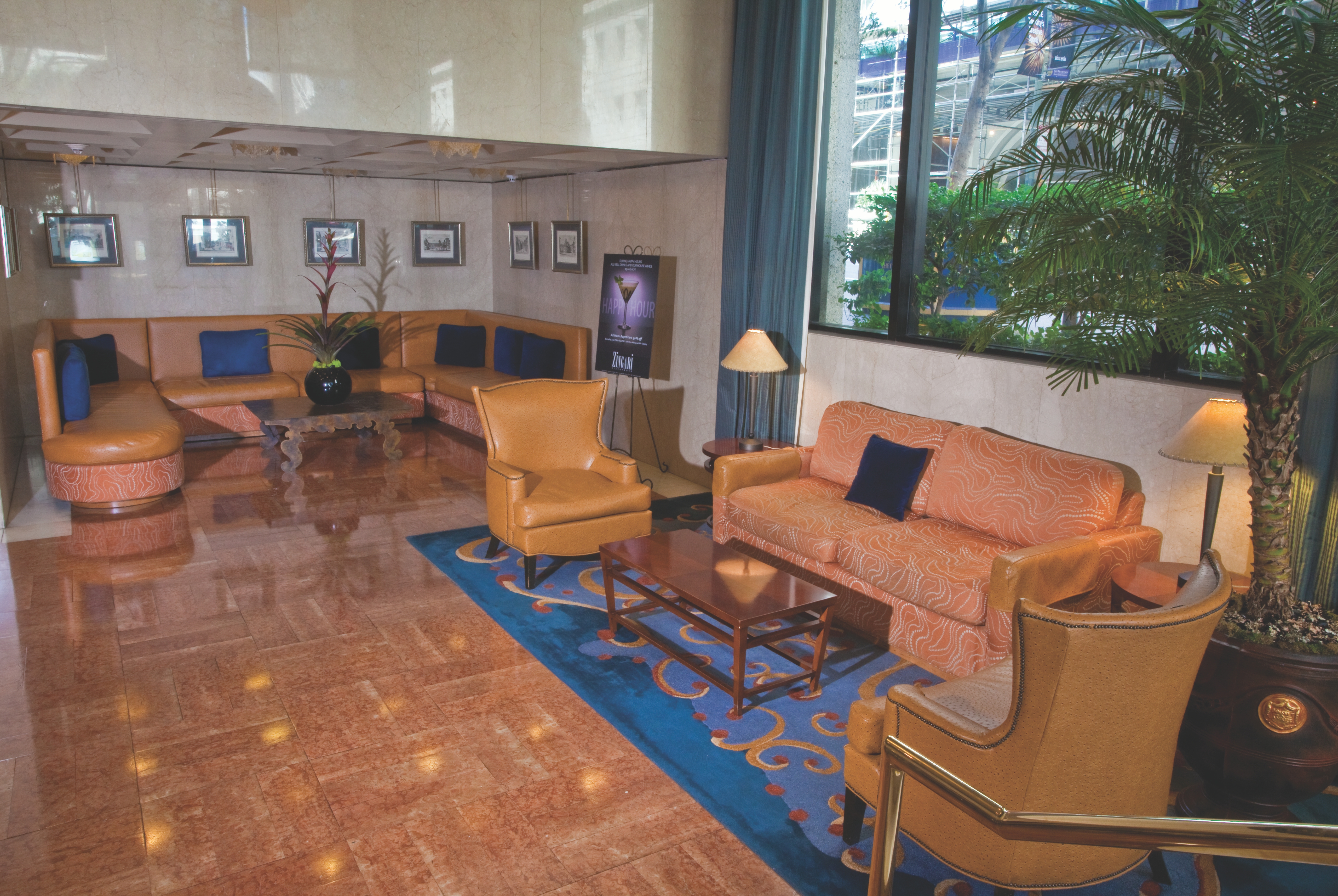 The Donatello lobby feature in San Francisco, California