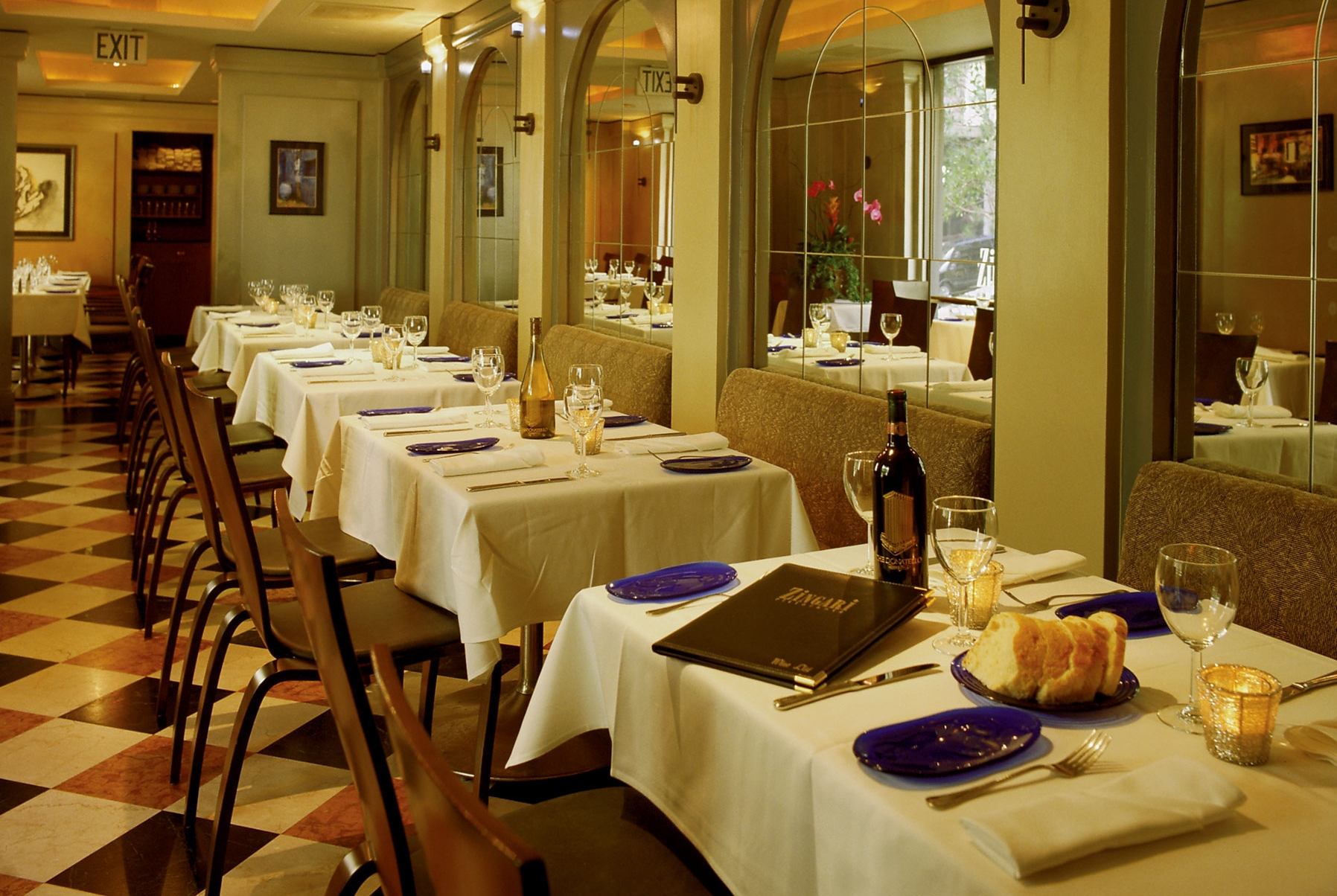 The Donatello restaurant main dining in San Francisco, California