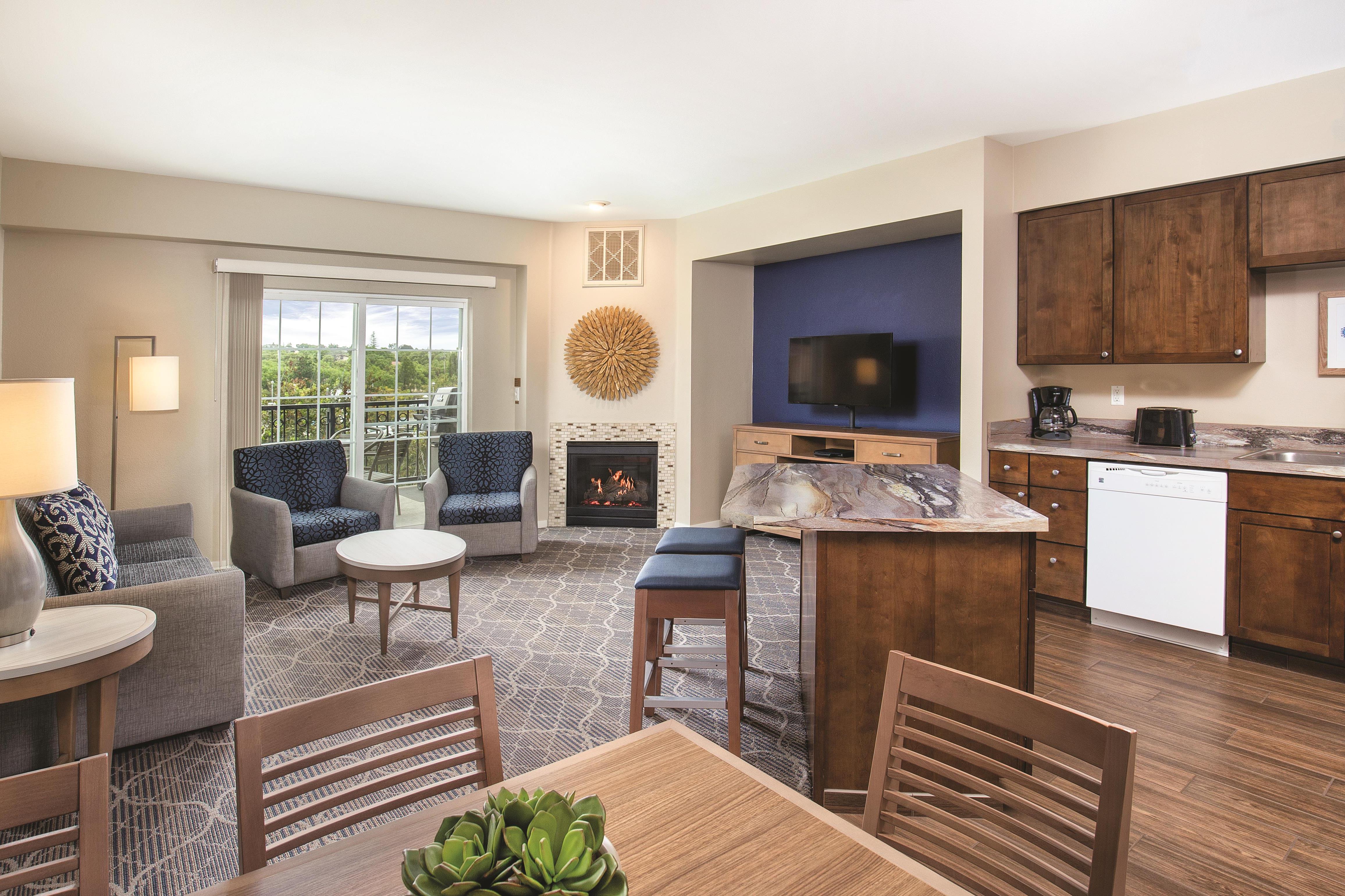 Guest room at the WorldMark Solvang in Solvang, California