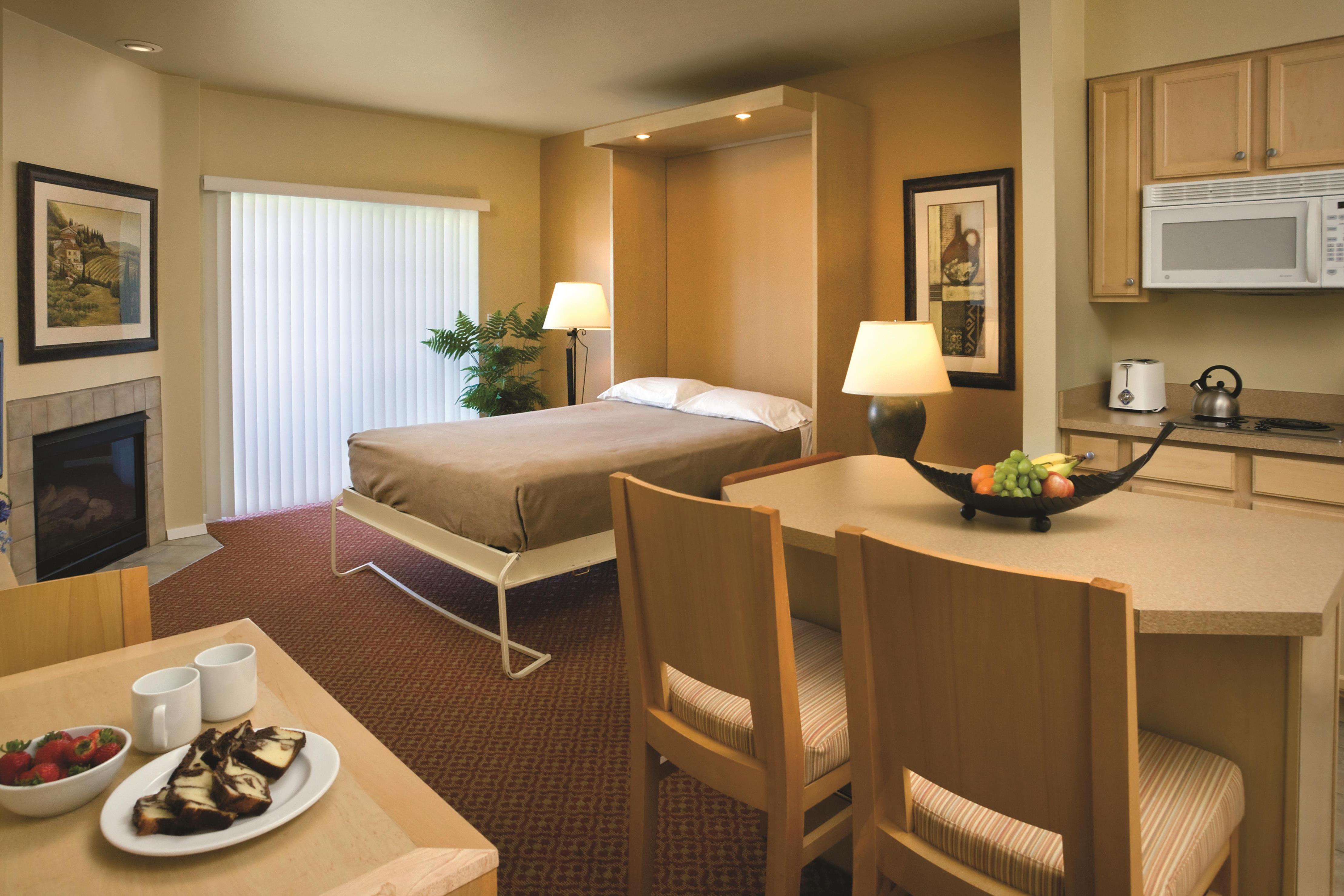 Guest room feature at the WorldMark Solvang in Solvang, California