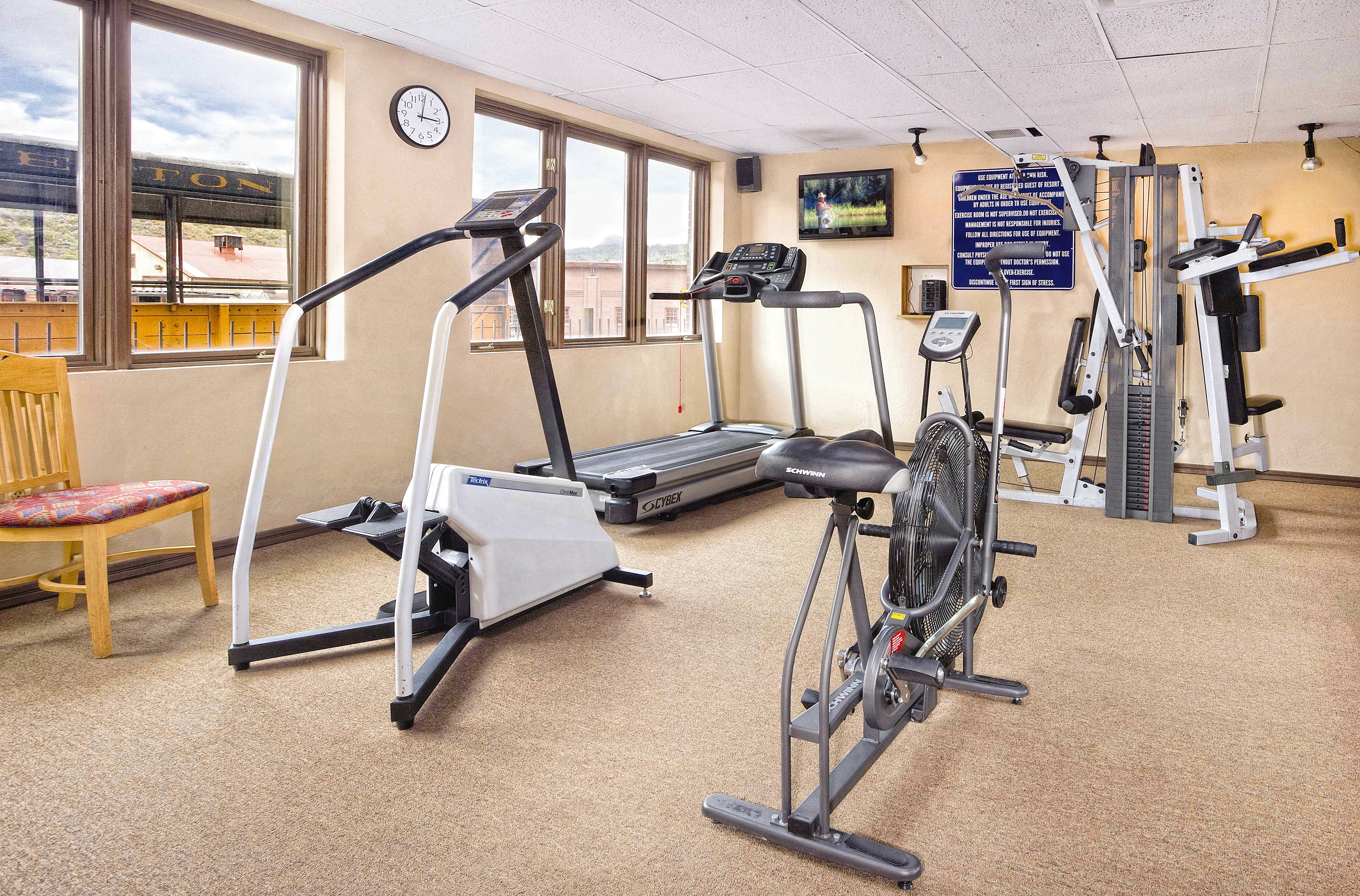 Fitness room at Club Wyndham Durango in Durango, Colorado