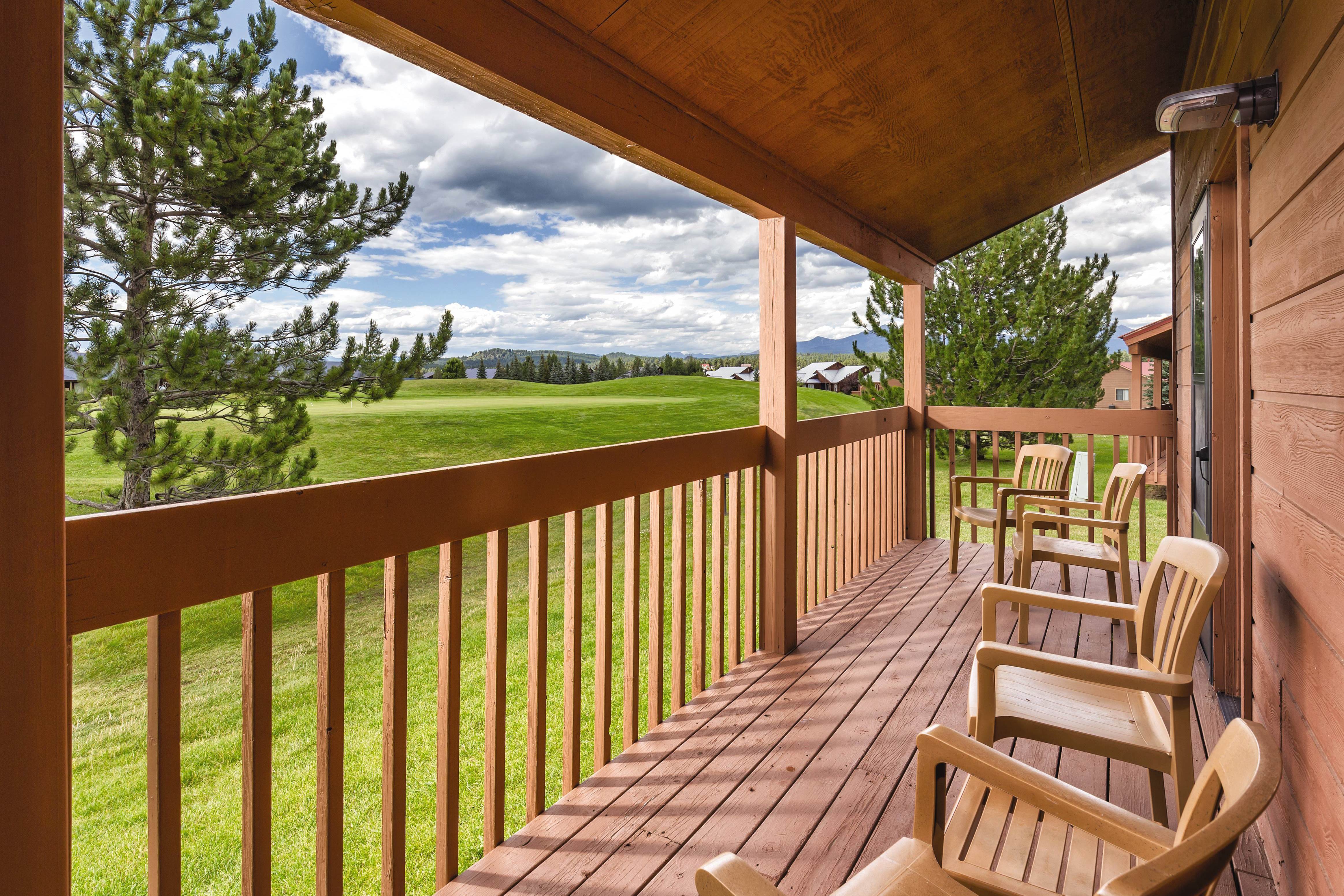 Guest room balcony at Club Wyndham Pagosa in Pagosa Springs, Colorado