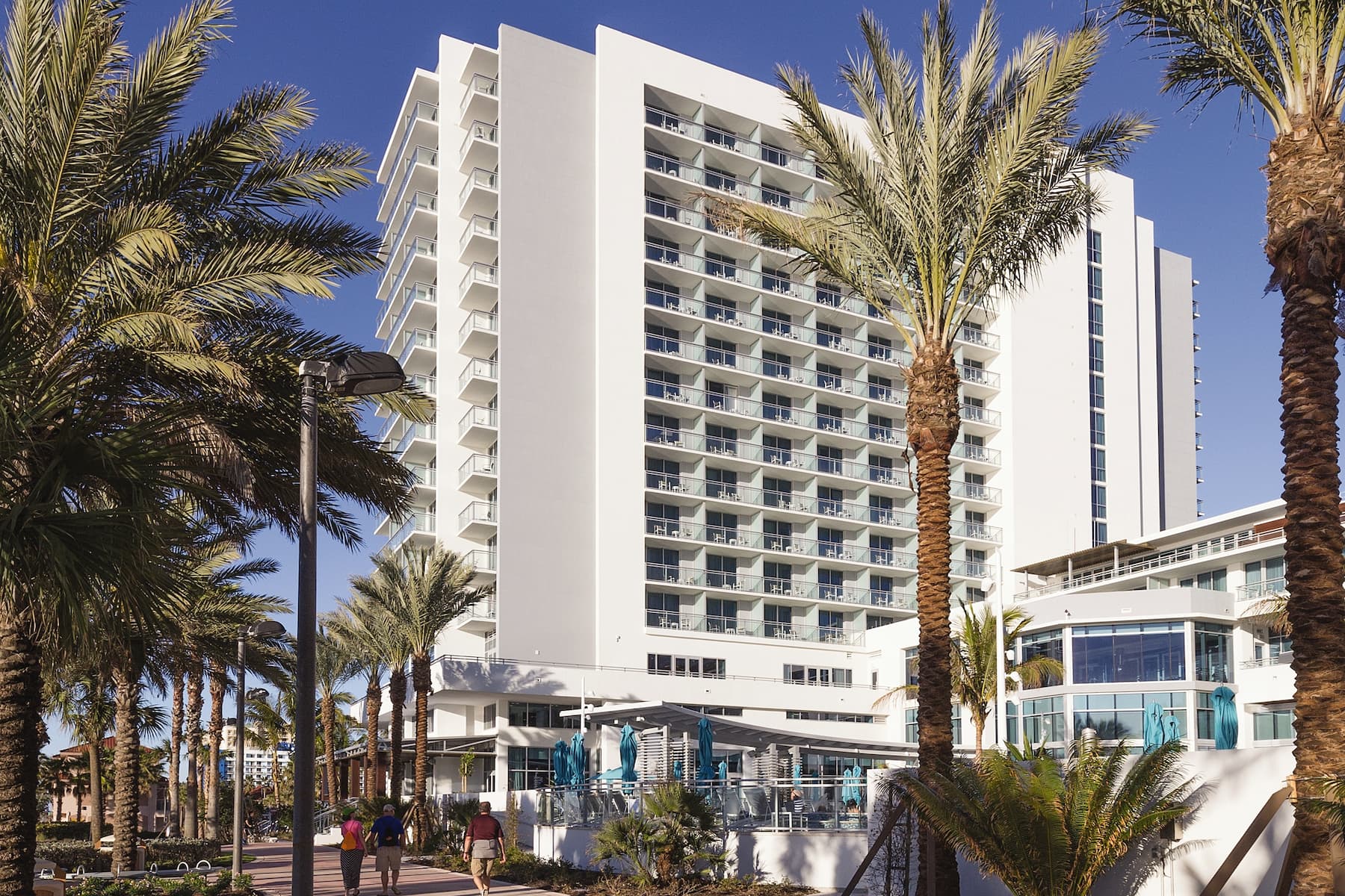 Exterior of Club Wyndham Clearwater Beach hotel in Clearwater, Florida