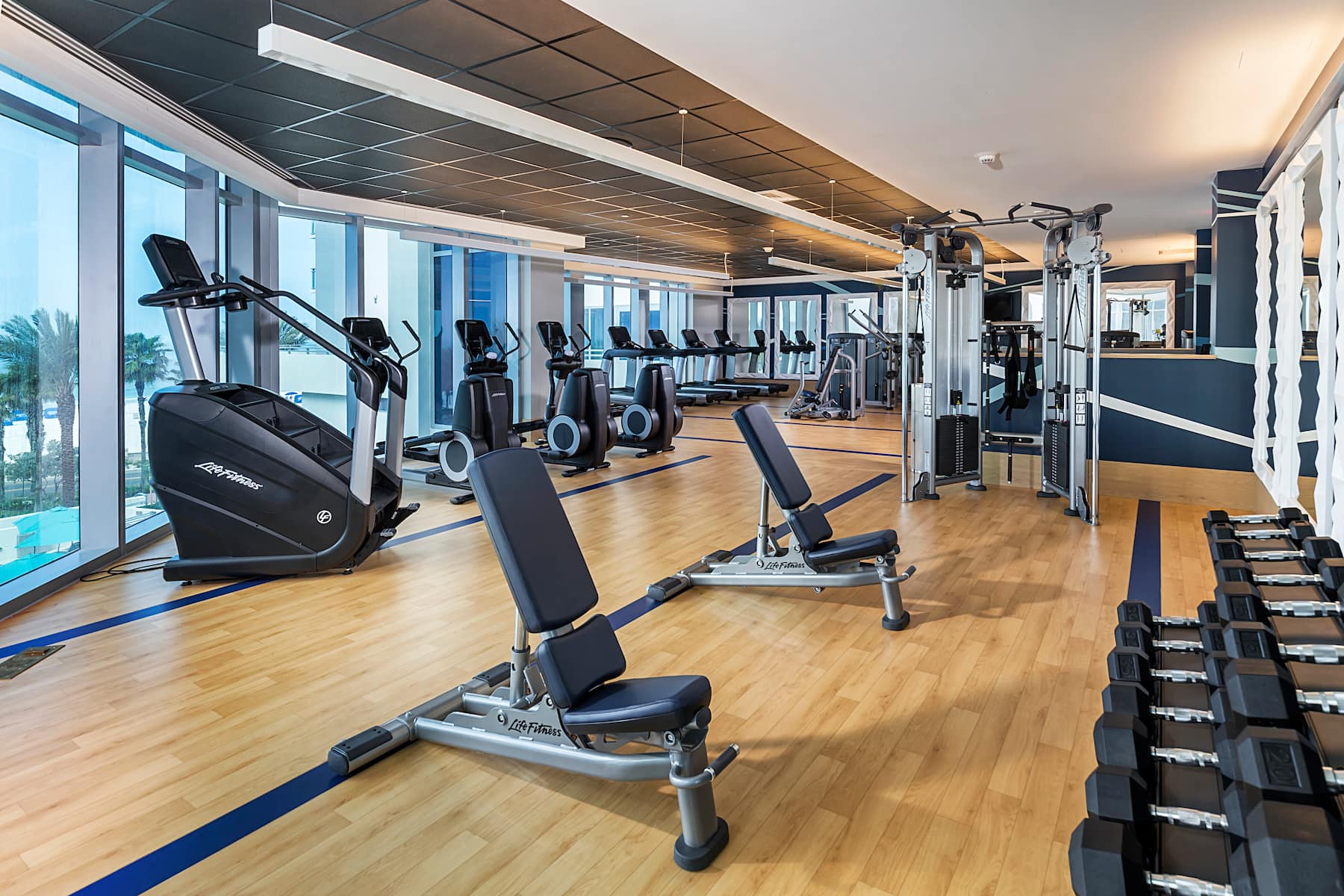 Fitness room at Club Wyndham Clearwater Beach in Clearwater, Florida