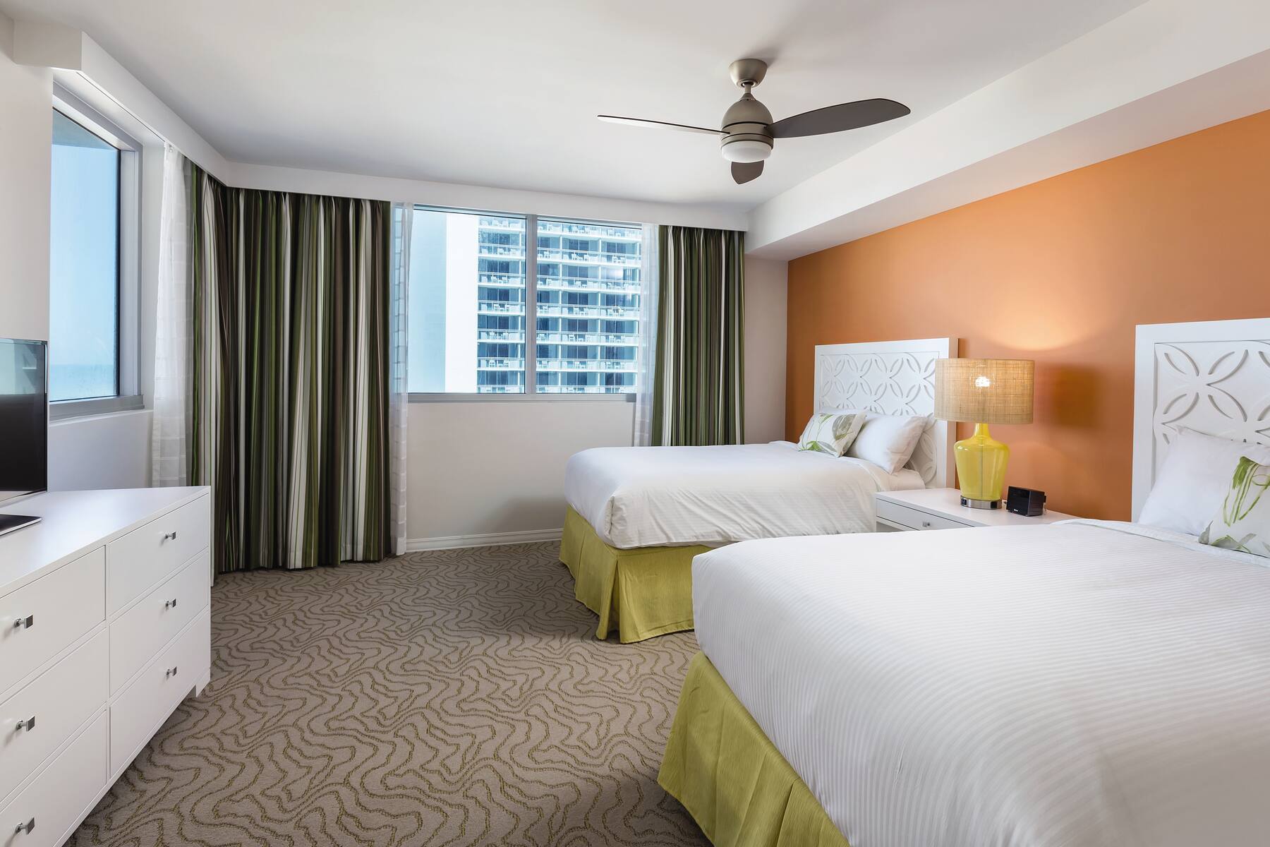 Guest room at the Club Wyndham Clearwater Beach in Clearwater, Florida