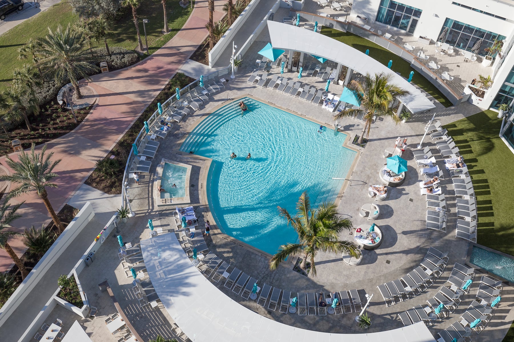 Pool at the Club Wyndham Clearwater Beach in Clearwater, Florida
