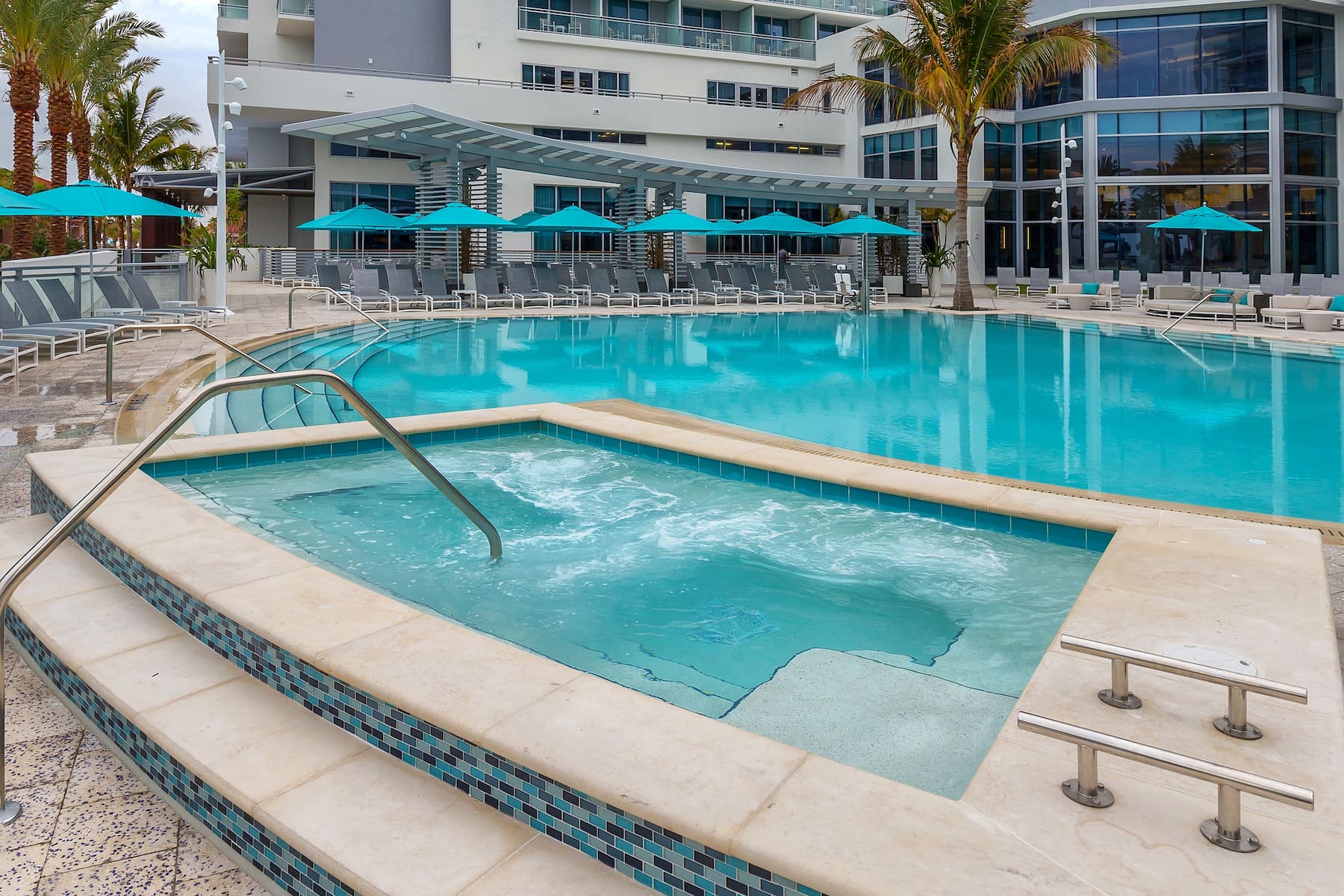 Hot tub at the Club Wyndham Clearwater Beach in Clearwater, Florida