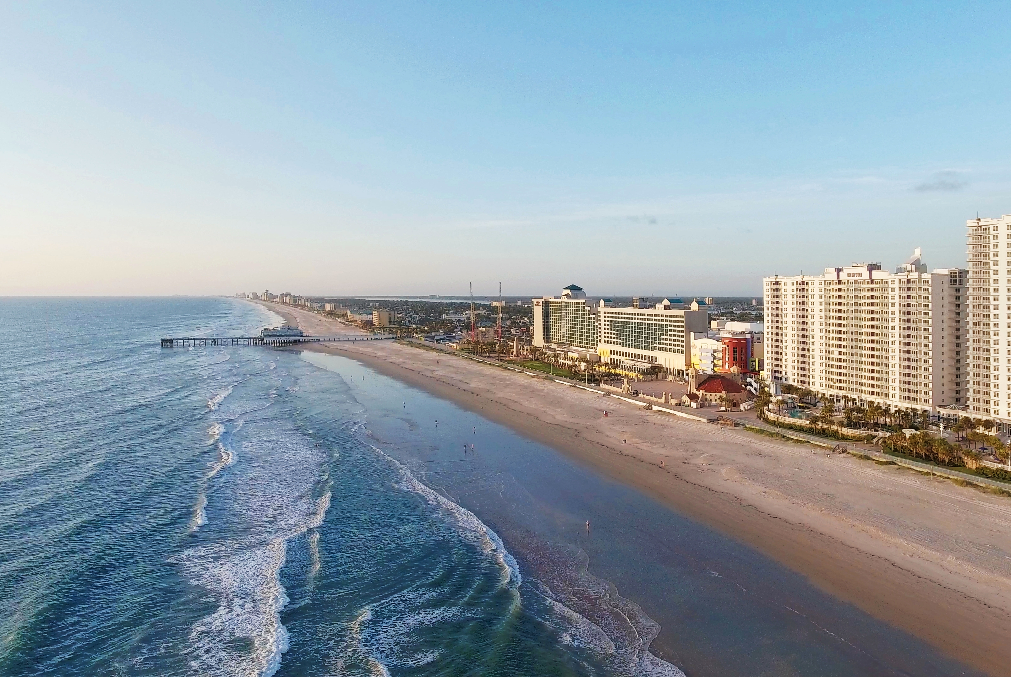Exterior of Ocean Walk Resort hotel in Daytona Beach, Florida