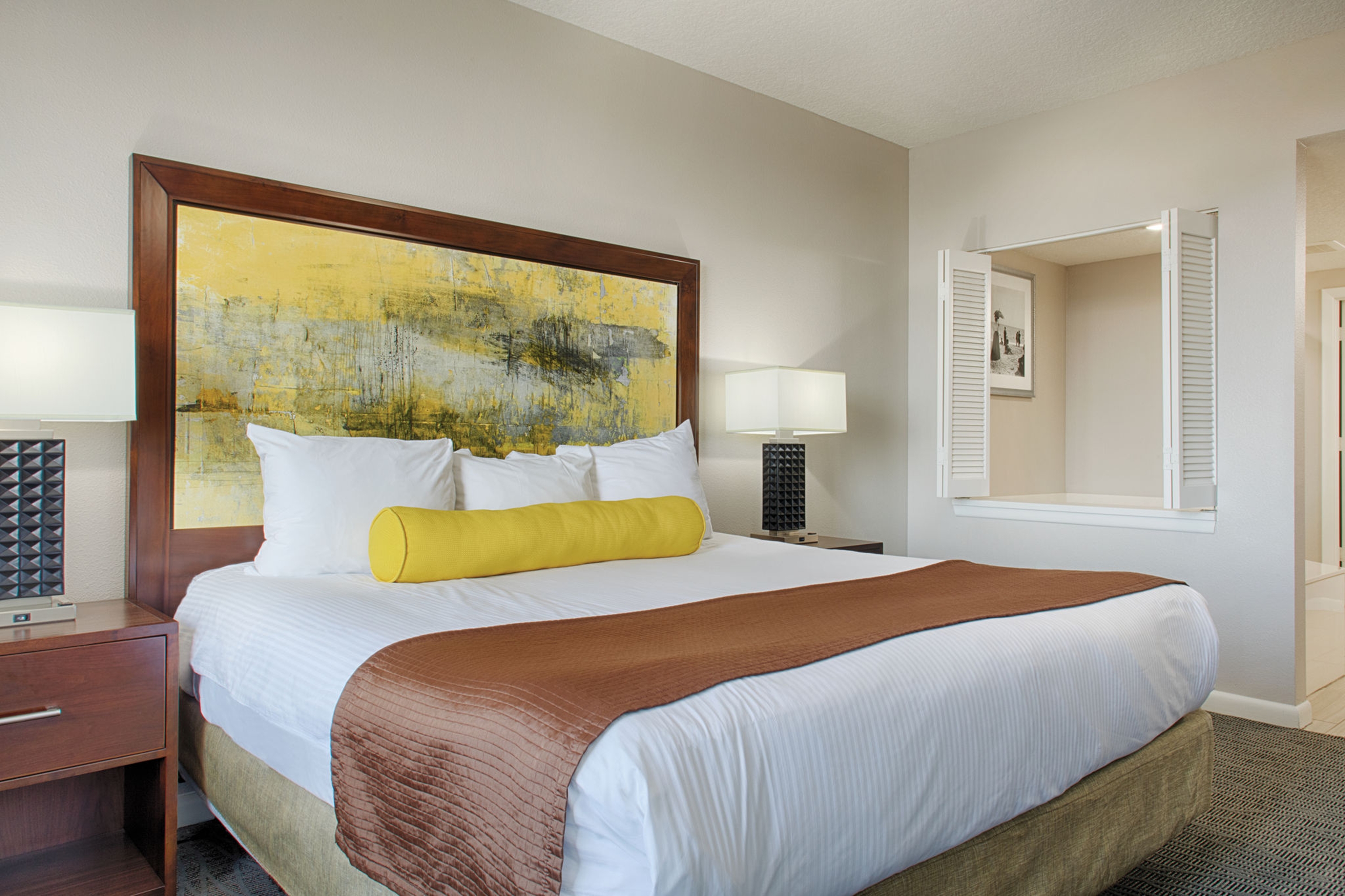 Guest room at the Ocean Walk Resort in Daytona Beach, Florida