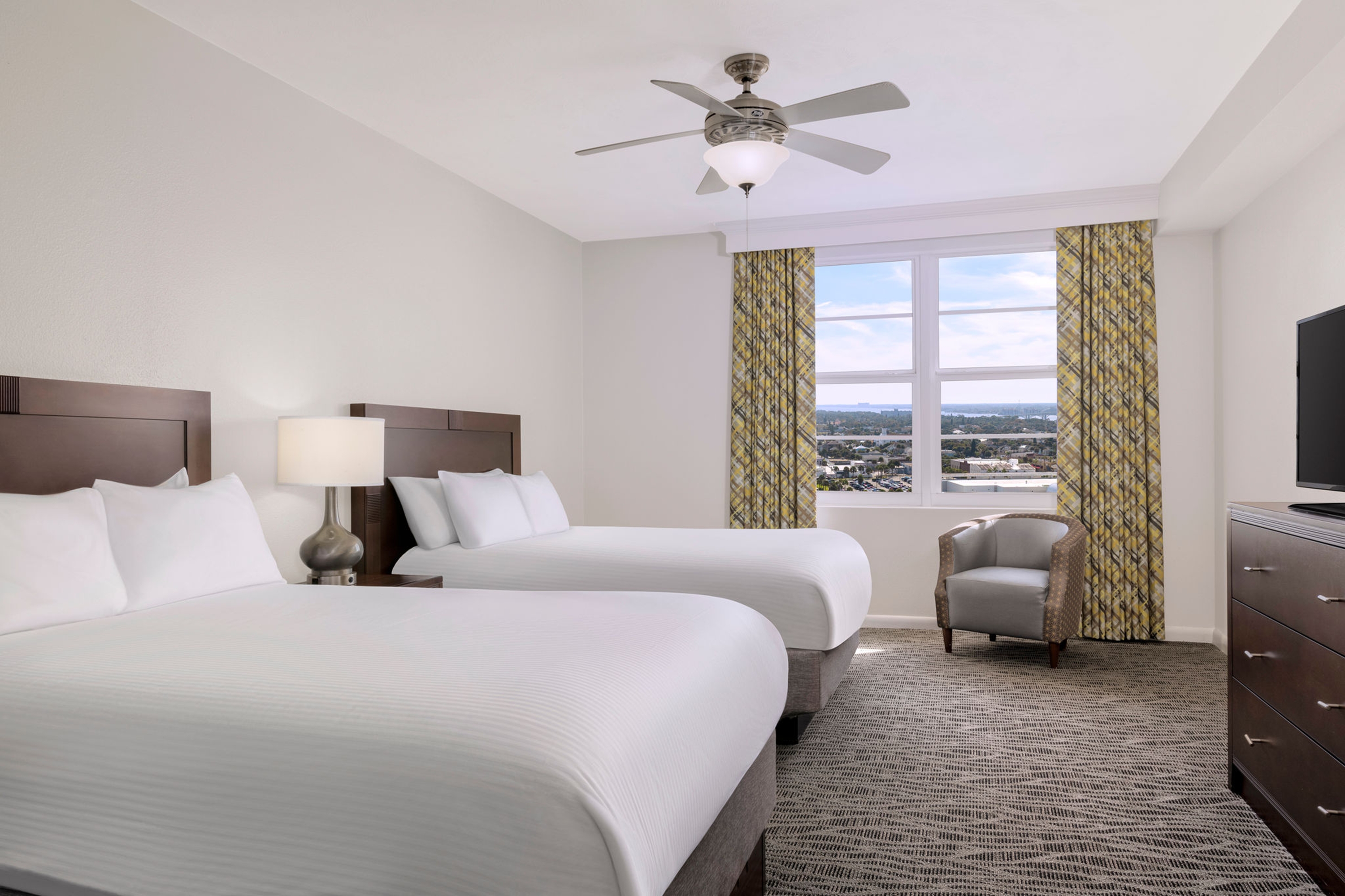 Guest room at the Ocean Walk Resort in Daytona Beach, Florida