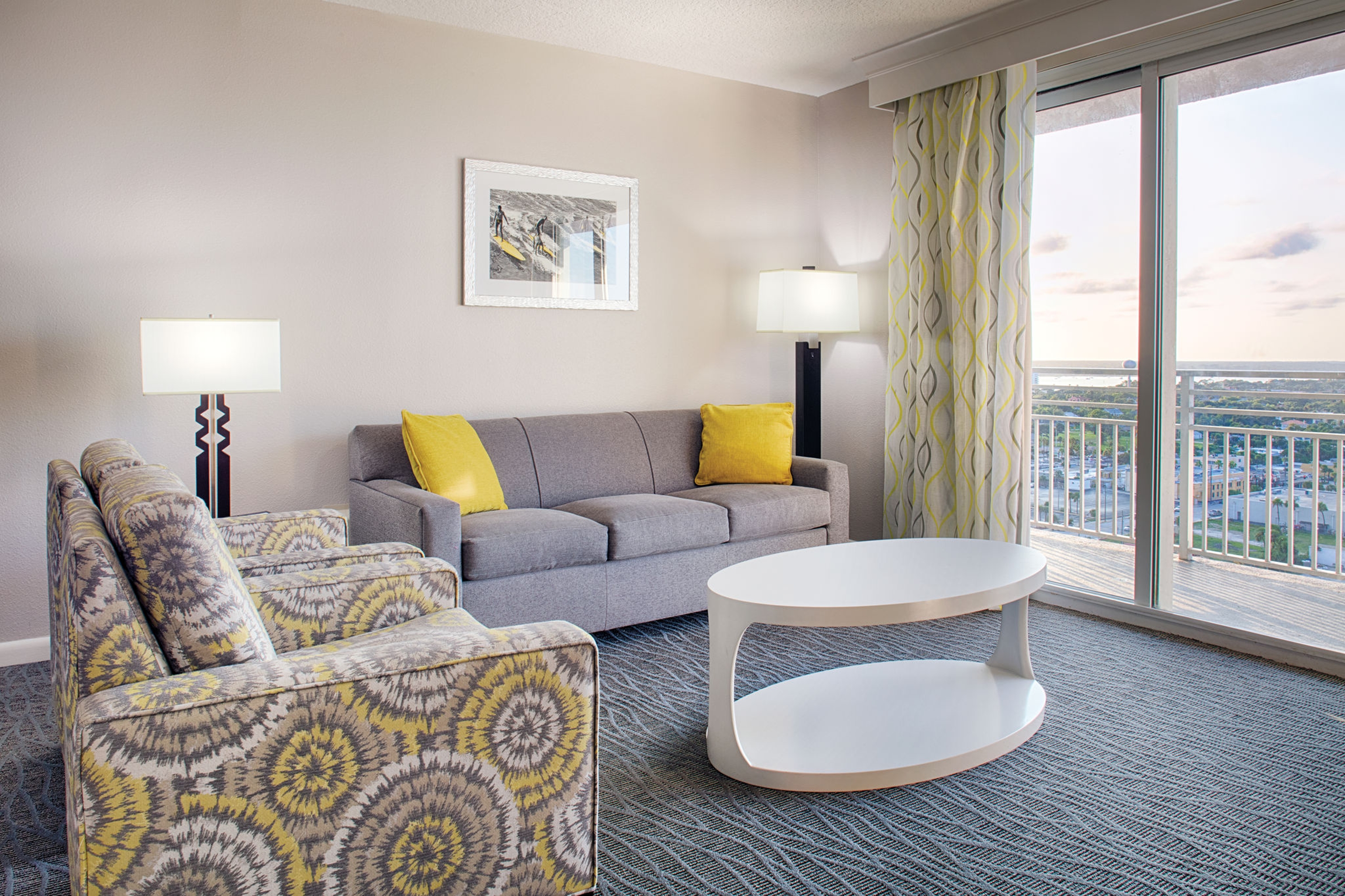 Guest room at the Ocean Walk Resort in Daytona Beach, Florida