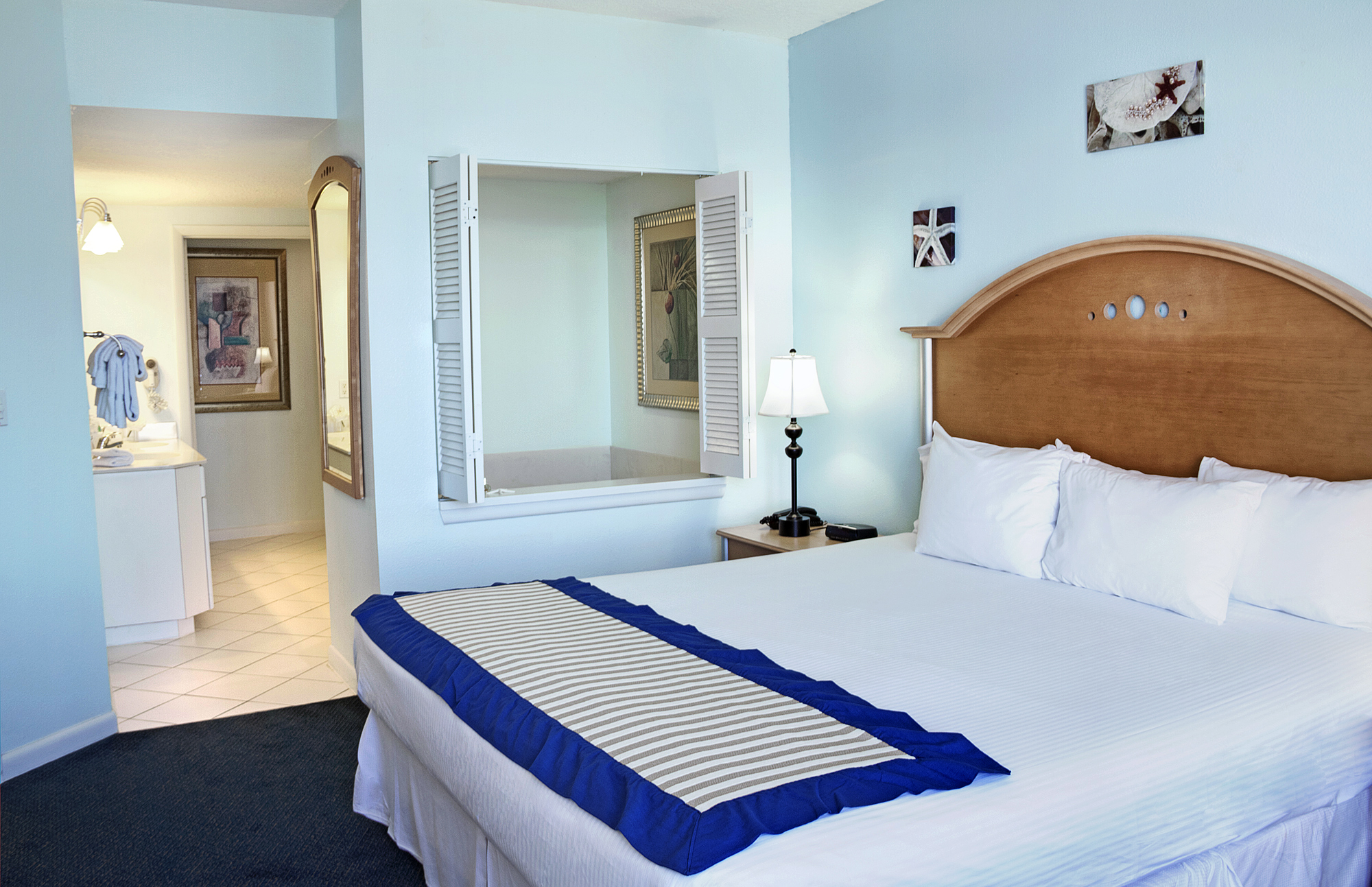 Guest room at the Ocean Walk Resort in Daytona Beach, Florida