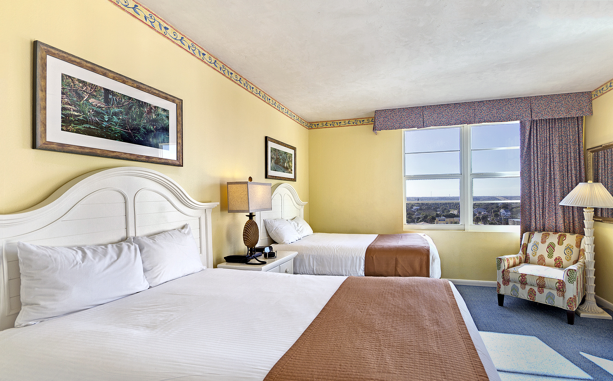 Guest room at the Ocean Walk Resort in Daytona Beach, Florida