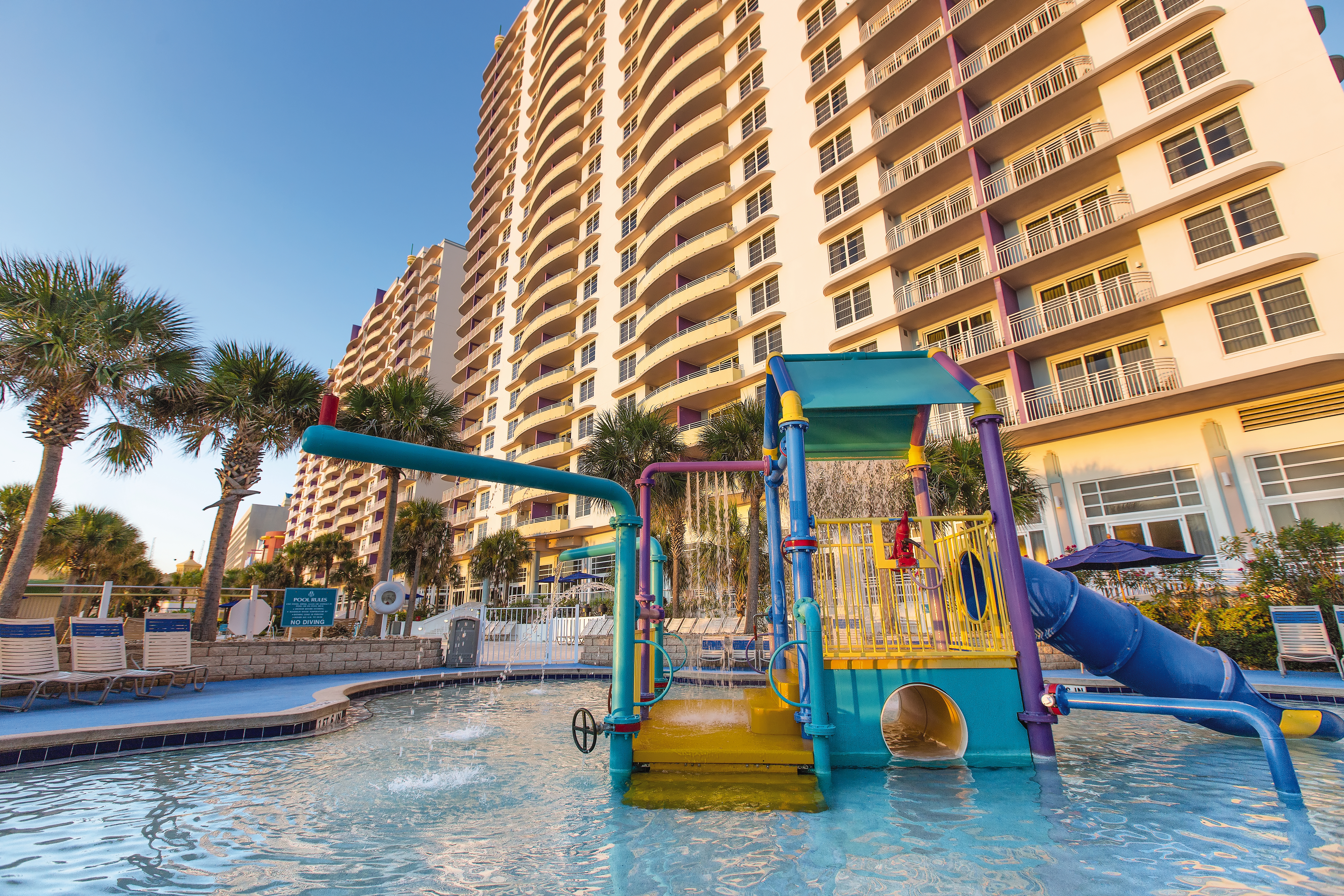 Family pool at the Ocean Walk Resort in Daytona Beach, Florida