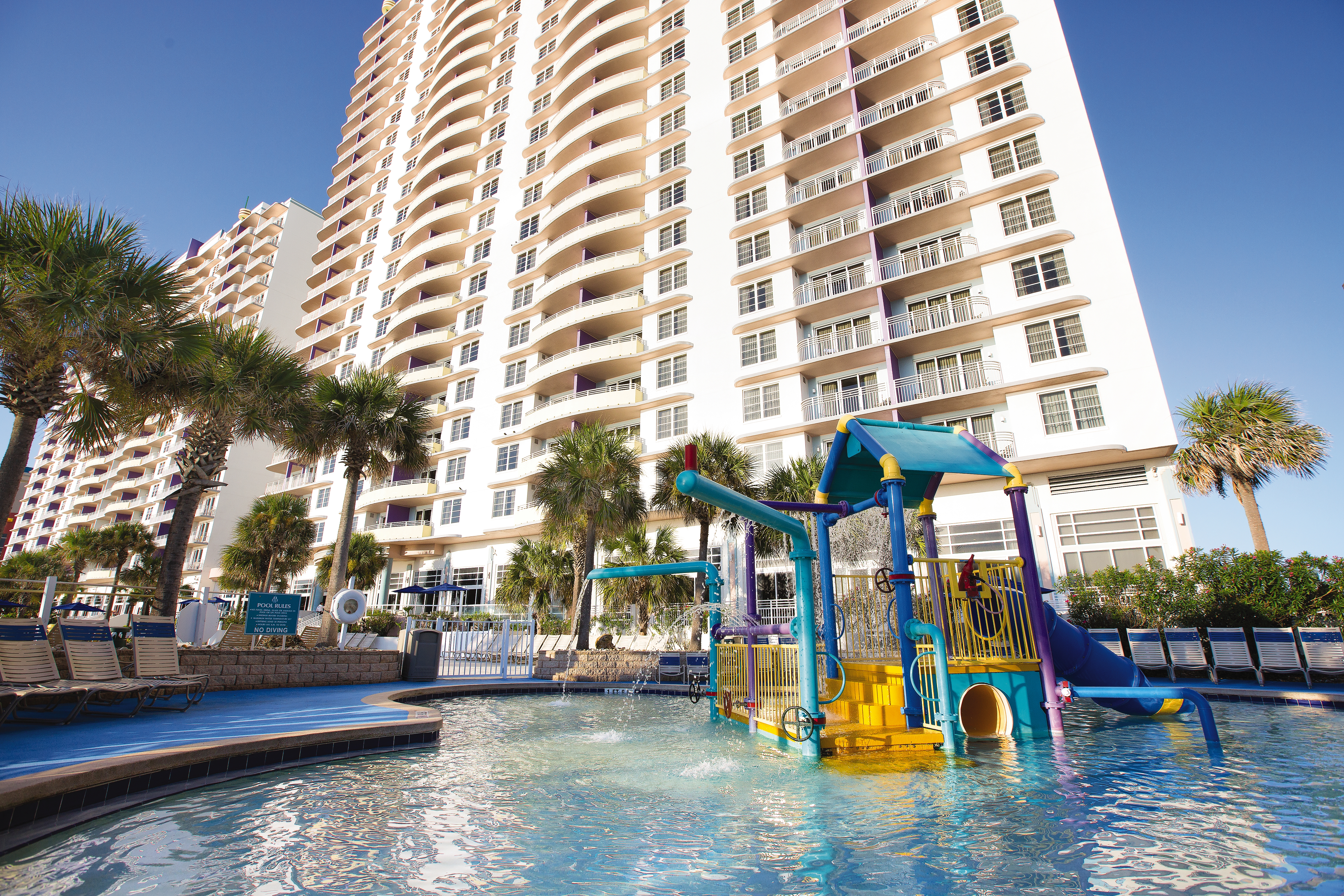 Family pool at the Ocean Walk Resort in Daytona Beach, Florida