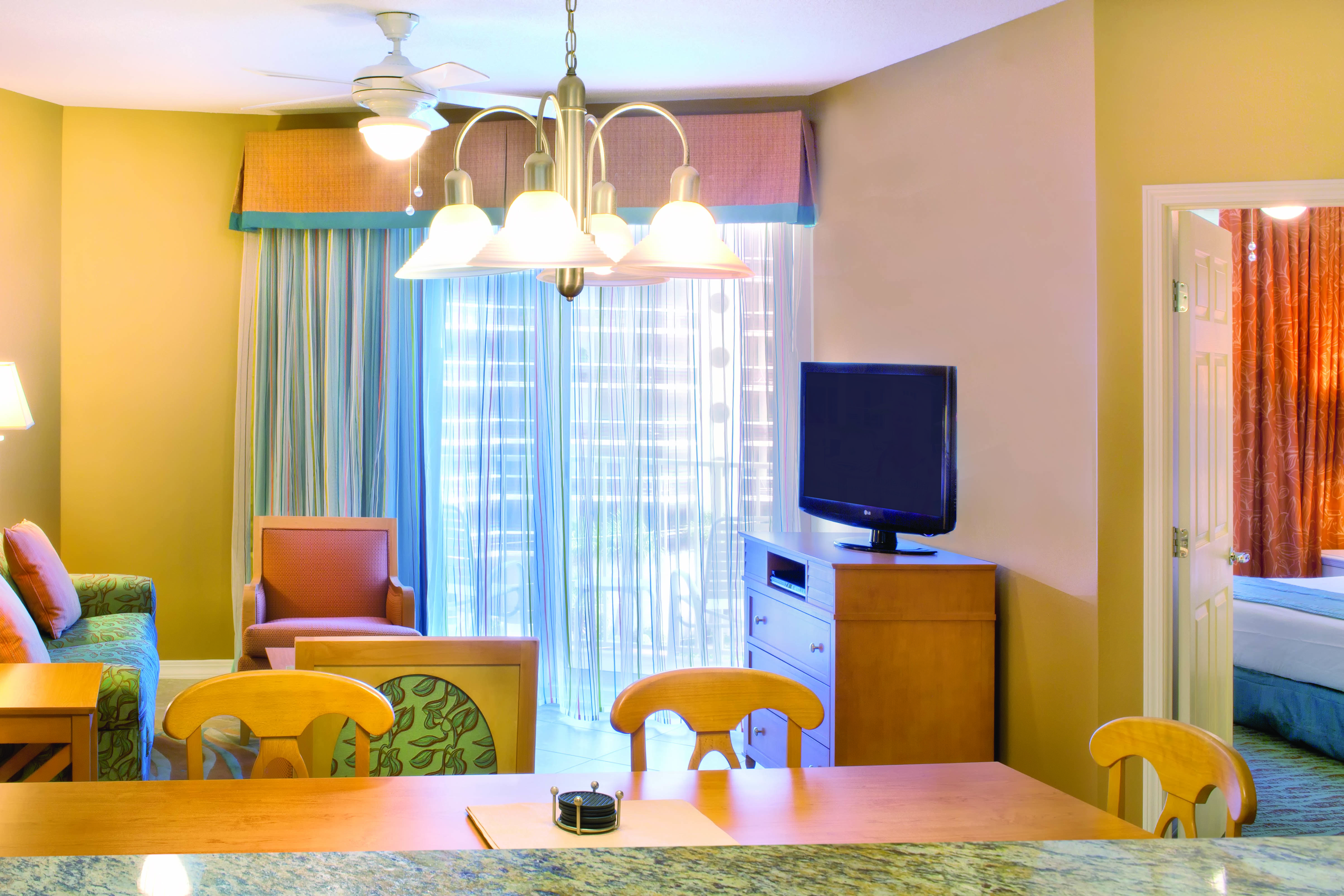 Guest room feature at the Club Wyndham Majestic Sun in Destin, Florida