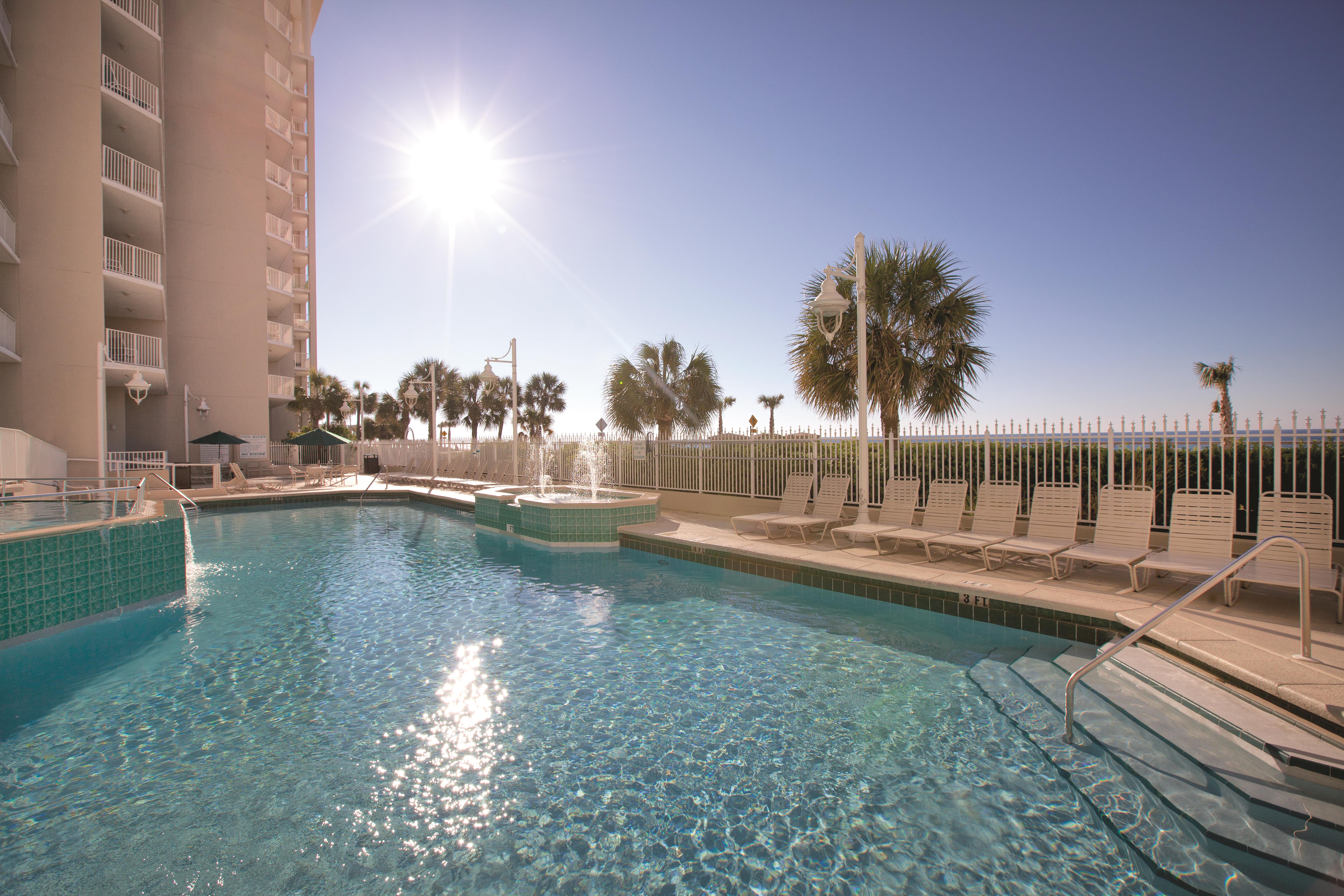 Pool at the Club Wyndham Majestic Sun in Destin, Florida