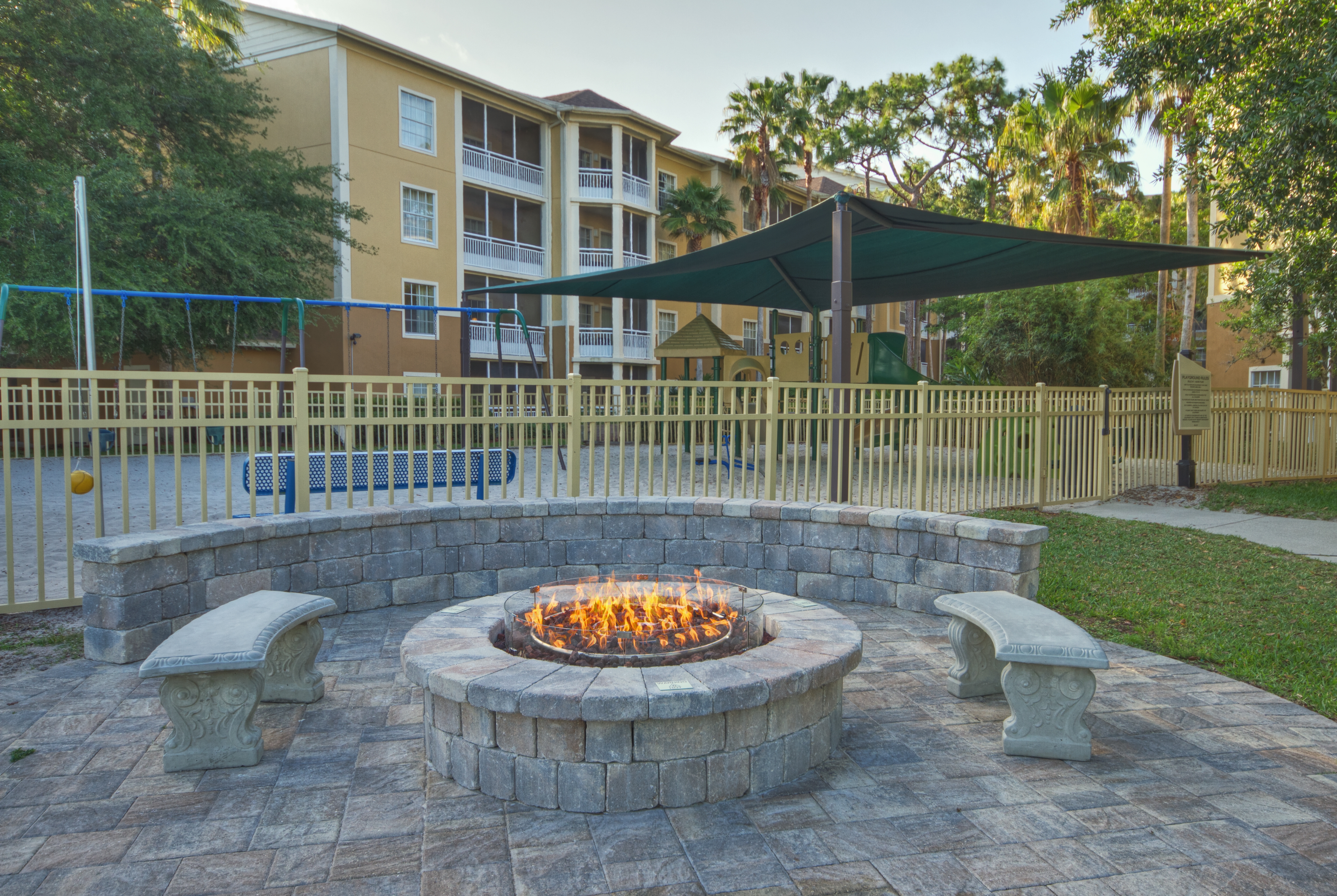 Firepit at Club Wyndham Cypress Palms in Kissimmee, Florida
