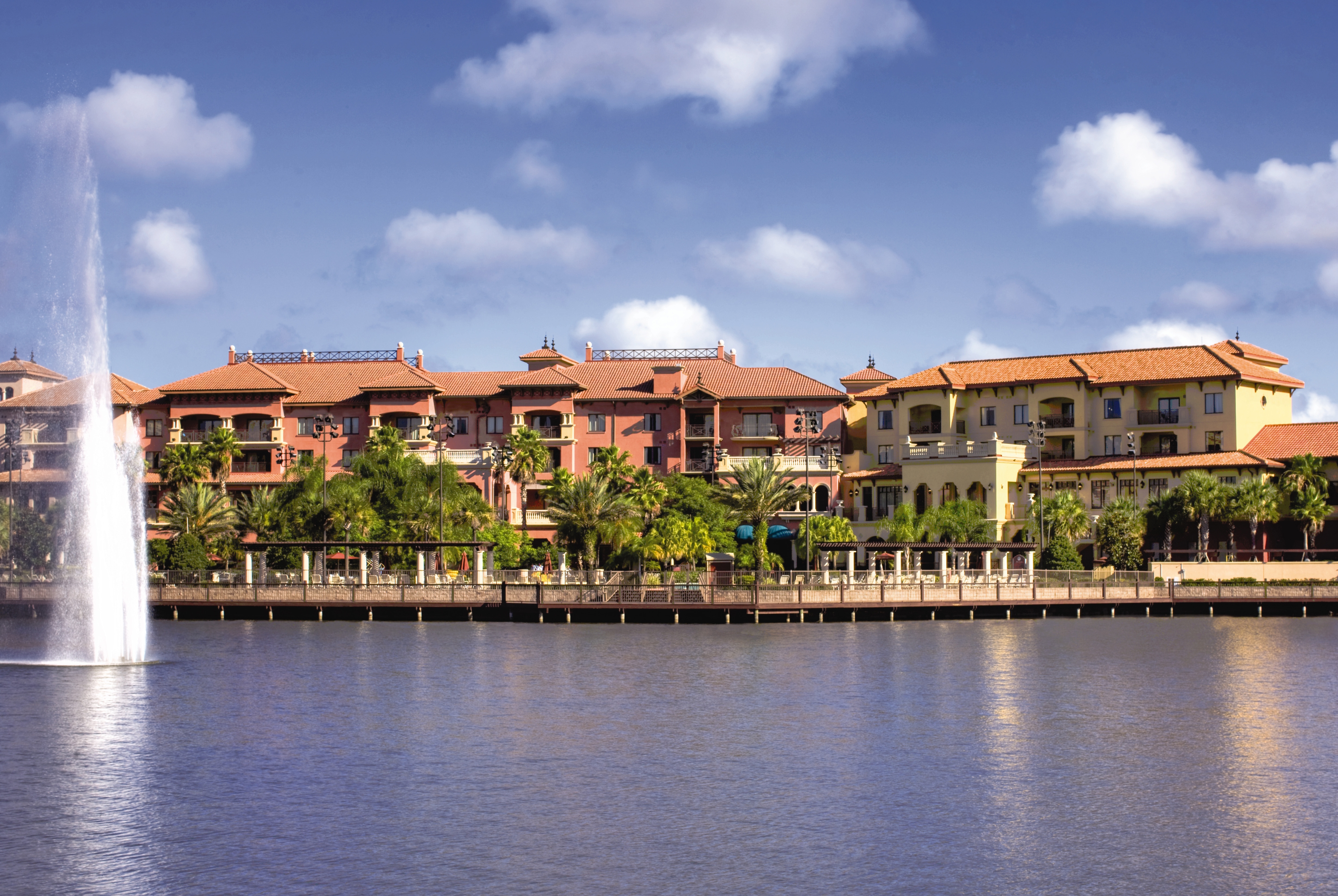 Exterior of Club Wyndham Bonnet Creek Resort hotel in Lake Buena Vista, Florida