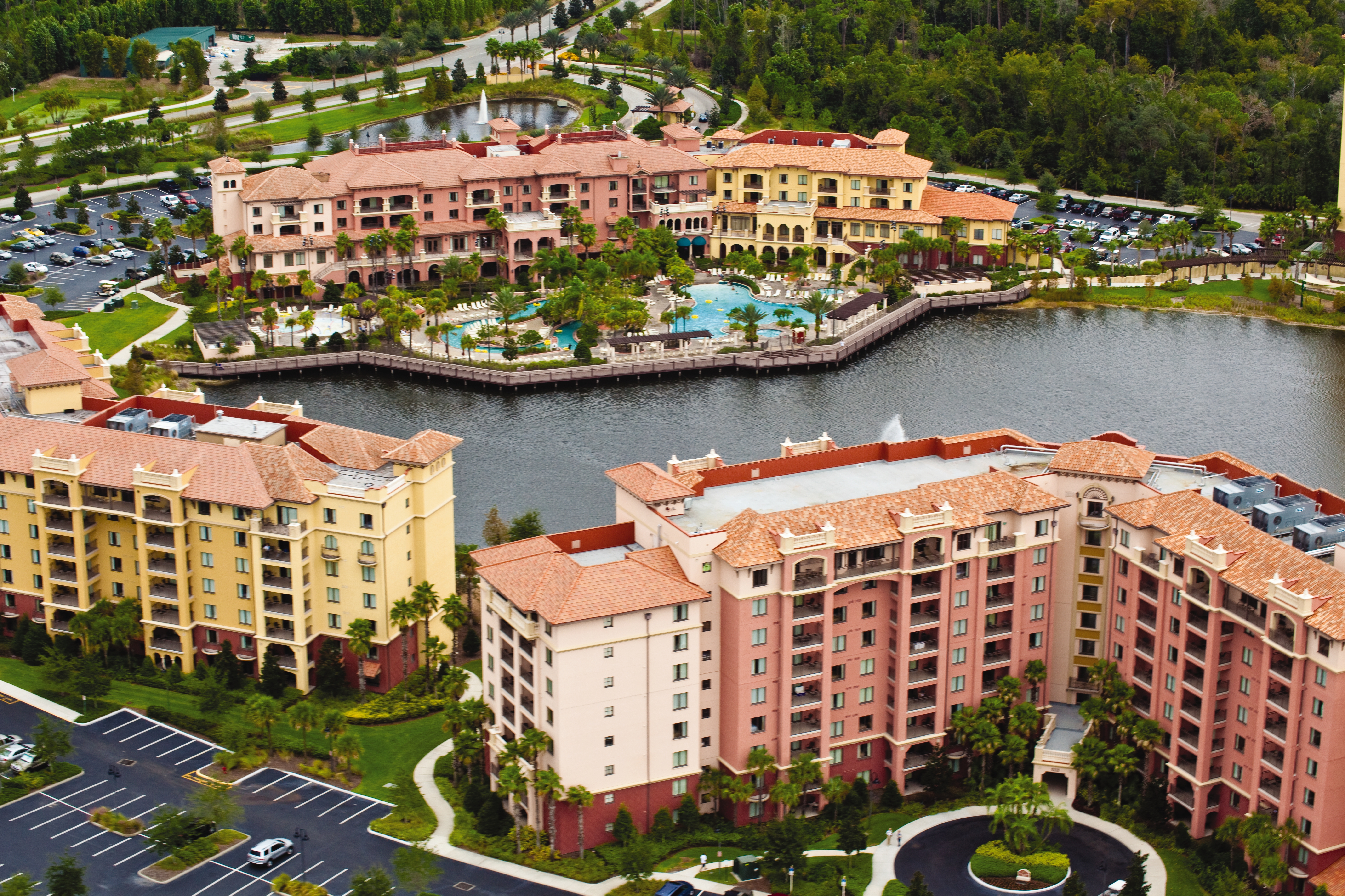 Exterior of Club Wyndham Bonnet Creek Resort hotel in Lake Buena Vista, Florida