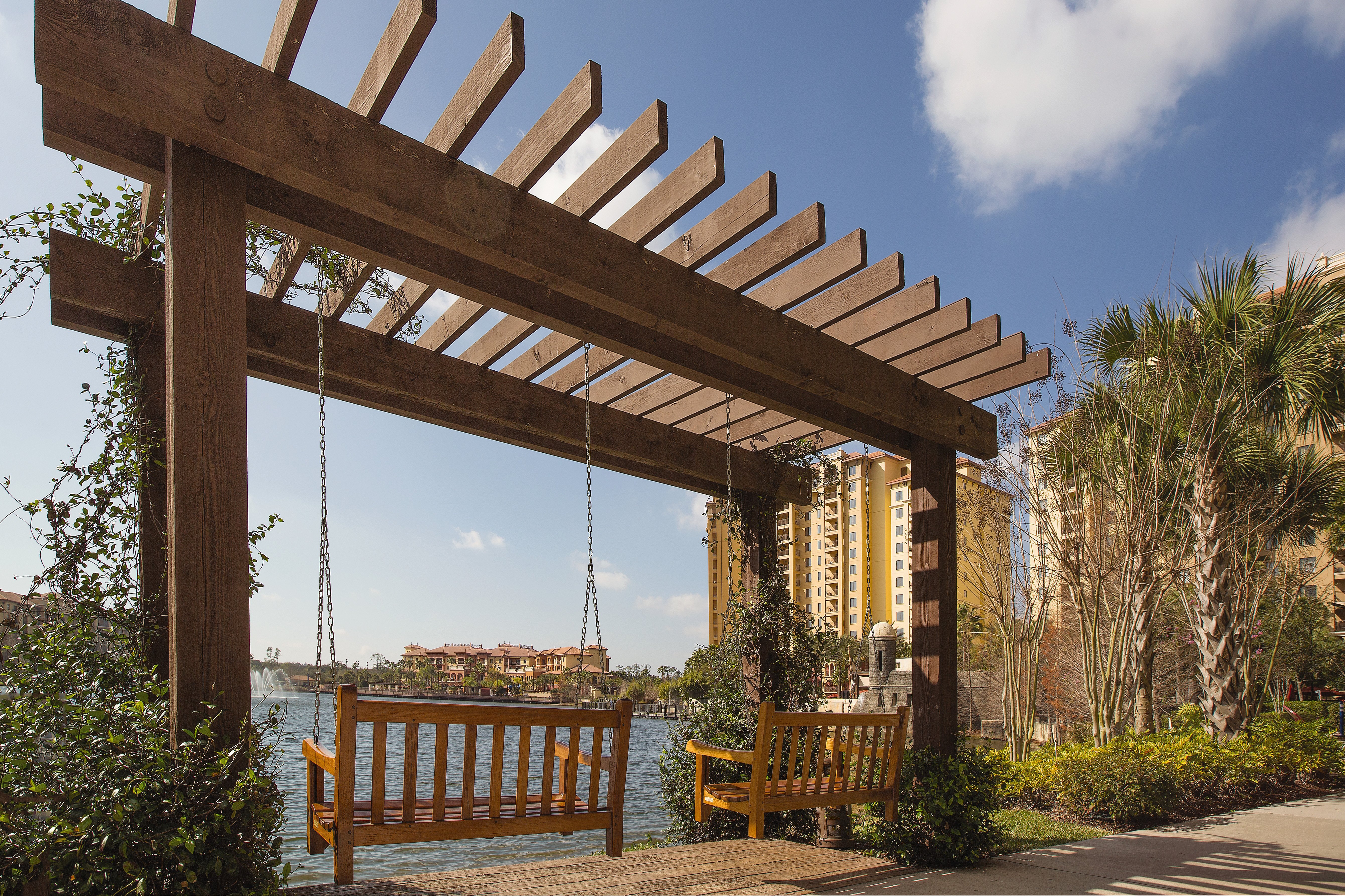 Exterior of Club Wyndham Bonnet Creek Resort hotel in Lake Buena Vista, Florida