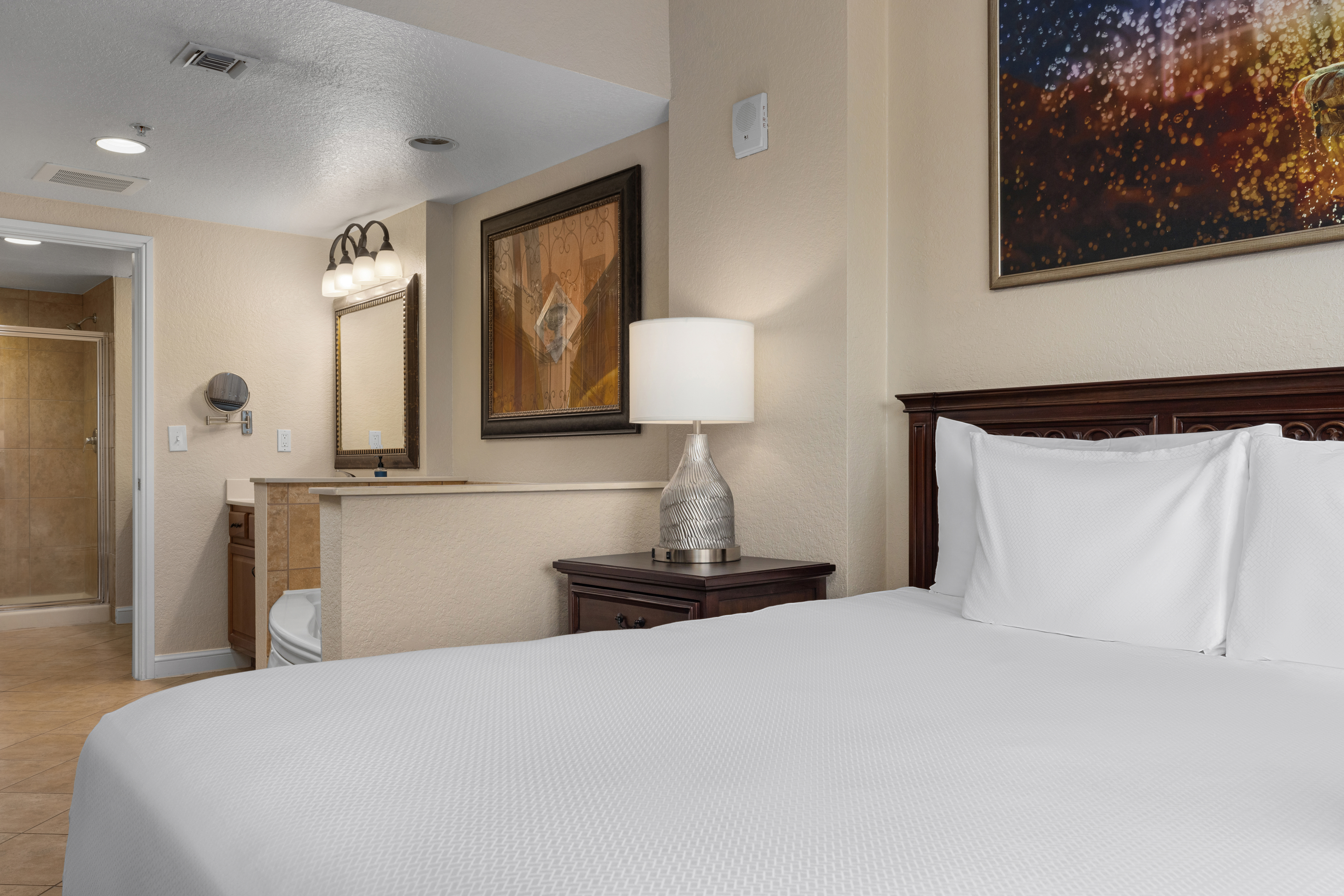 Guest room at the Club Wyndham Bonnet Creek Resort in Lake Buena Vista, Florida