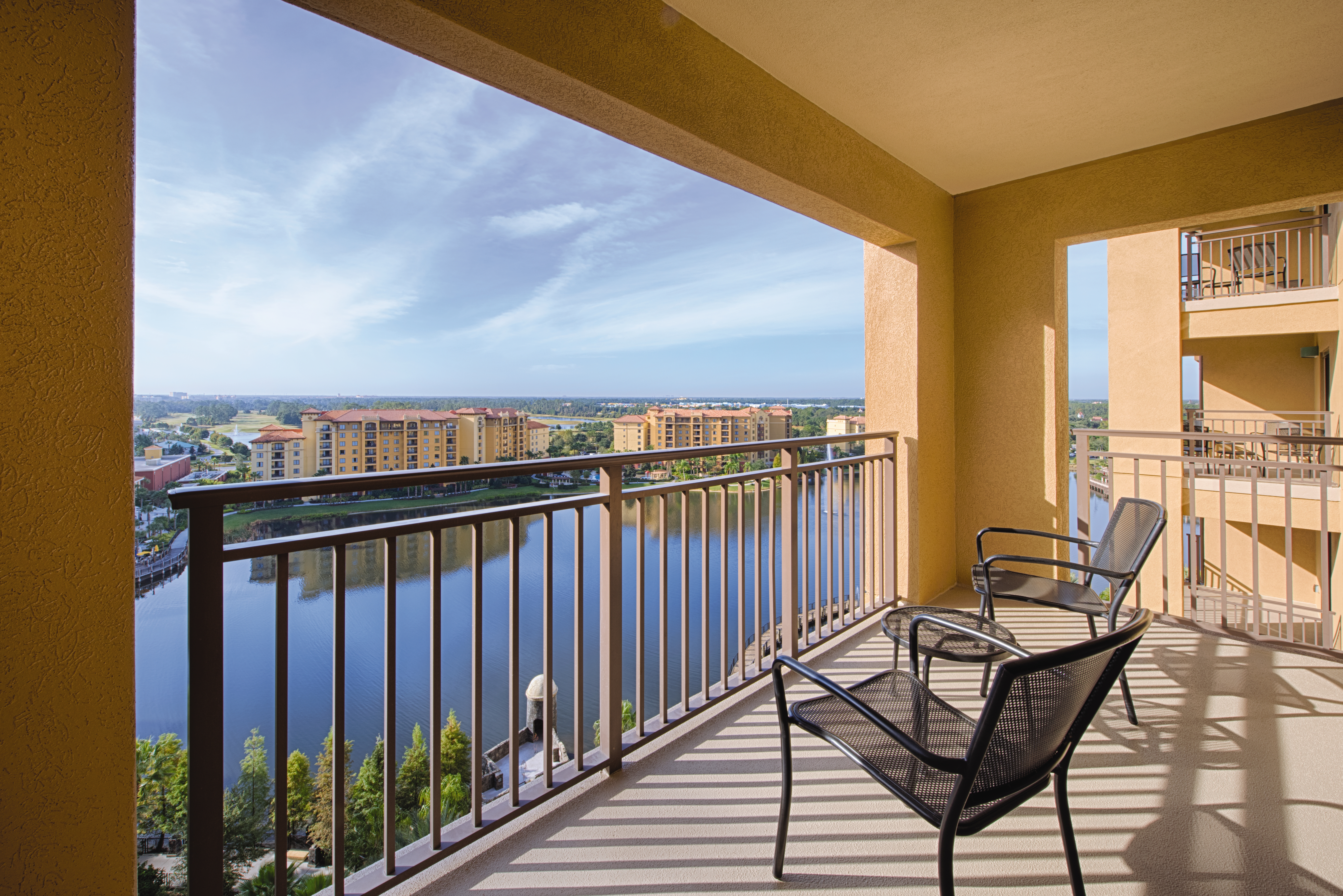 Guest room at the Club Wyndham Bonnet Creek Resort in Lake Buena Vista, Florida