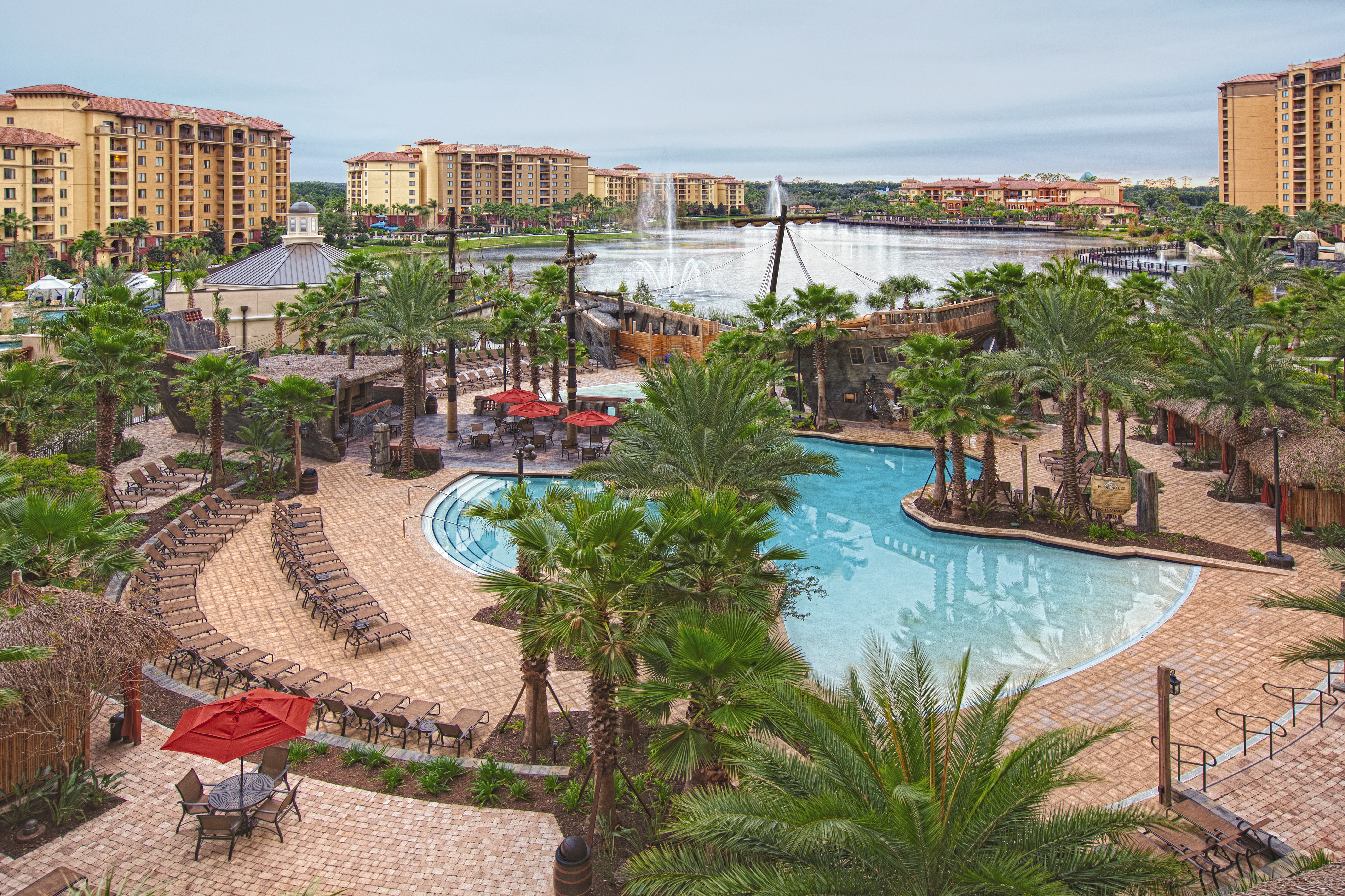 Pool at the Club Wyndham Bonnet Creek Resort in Lake Buena Vista, Florida