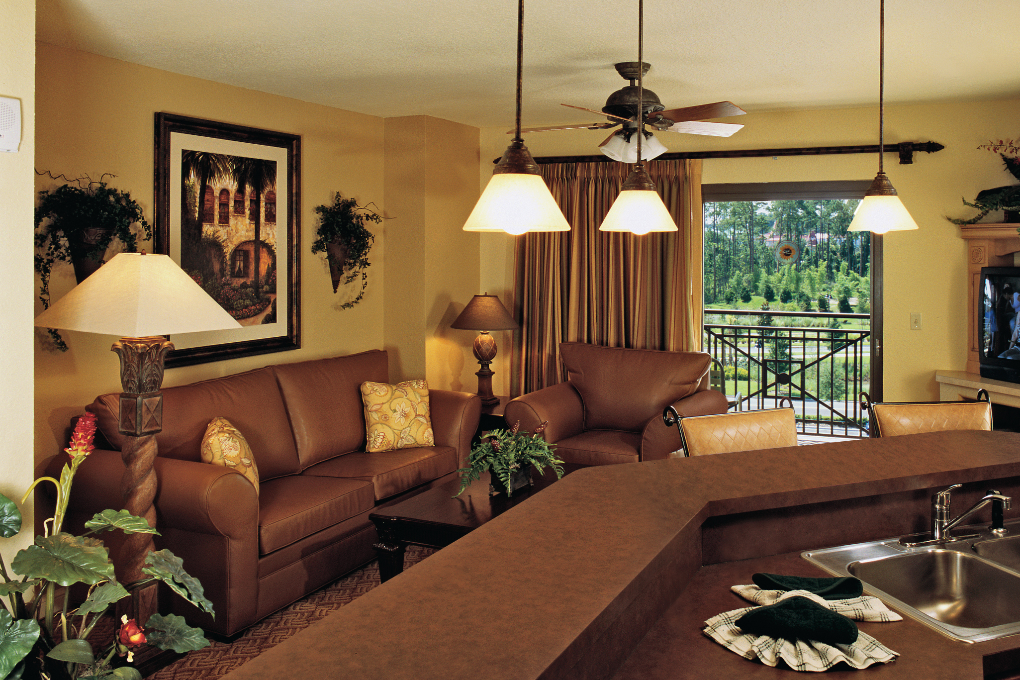 Club Wyndham Bonnet Creek Resort suite kitchen in Lake Buena Vista, Florida