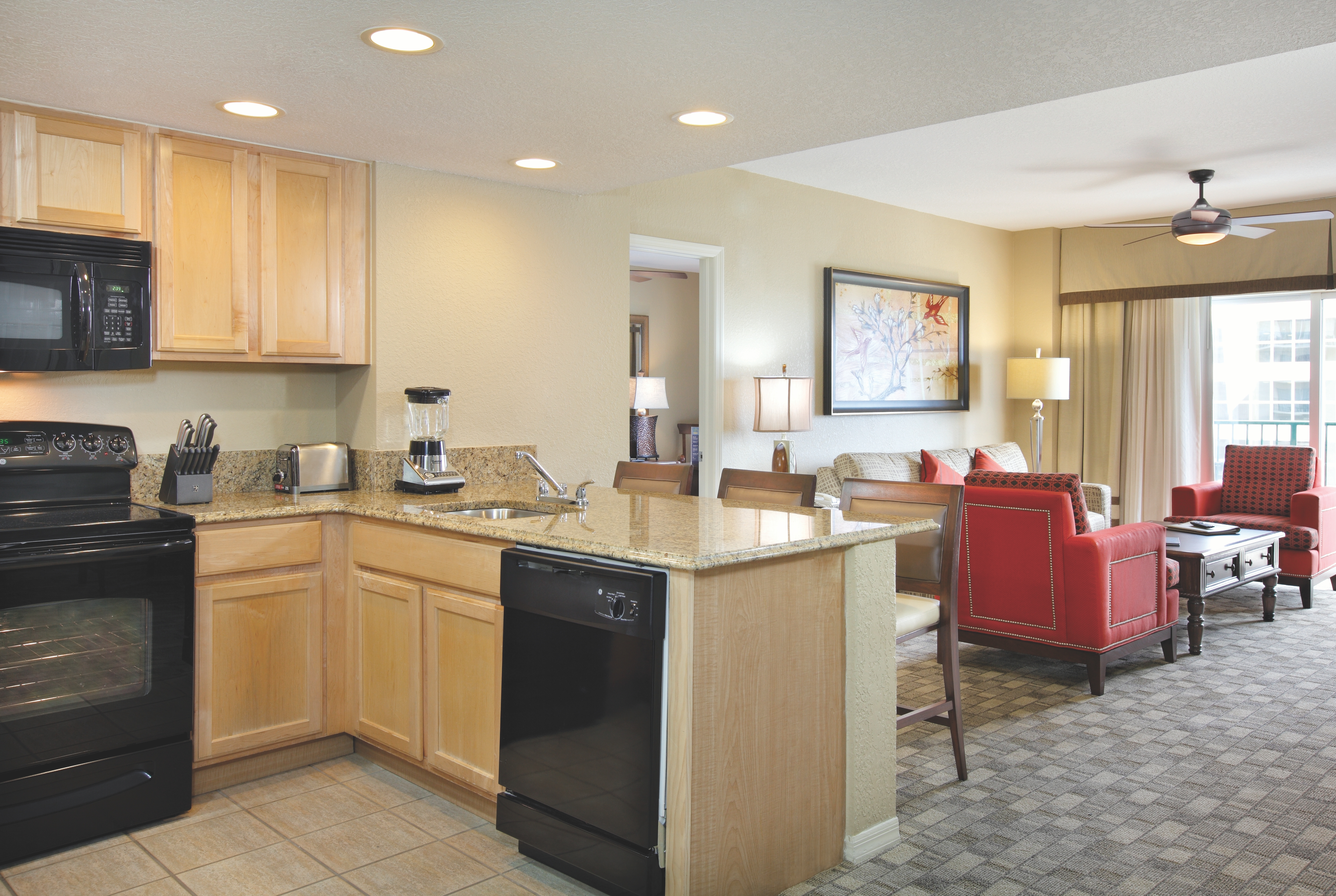 Club Wyndham Palm-Aire suite kitchen in North Pompano Beach, Florida