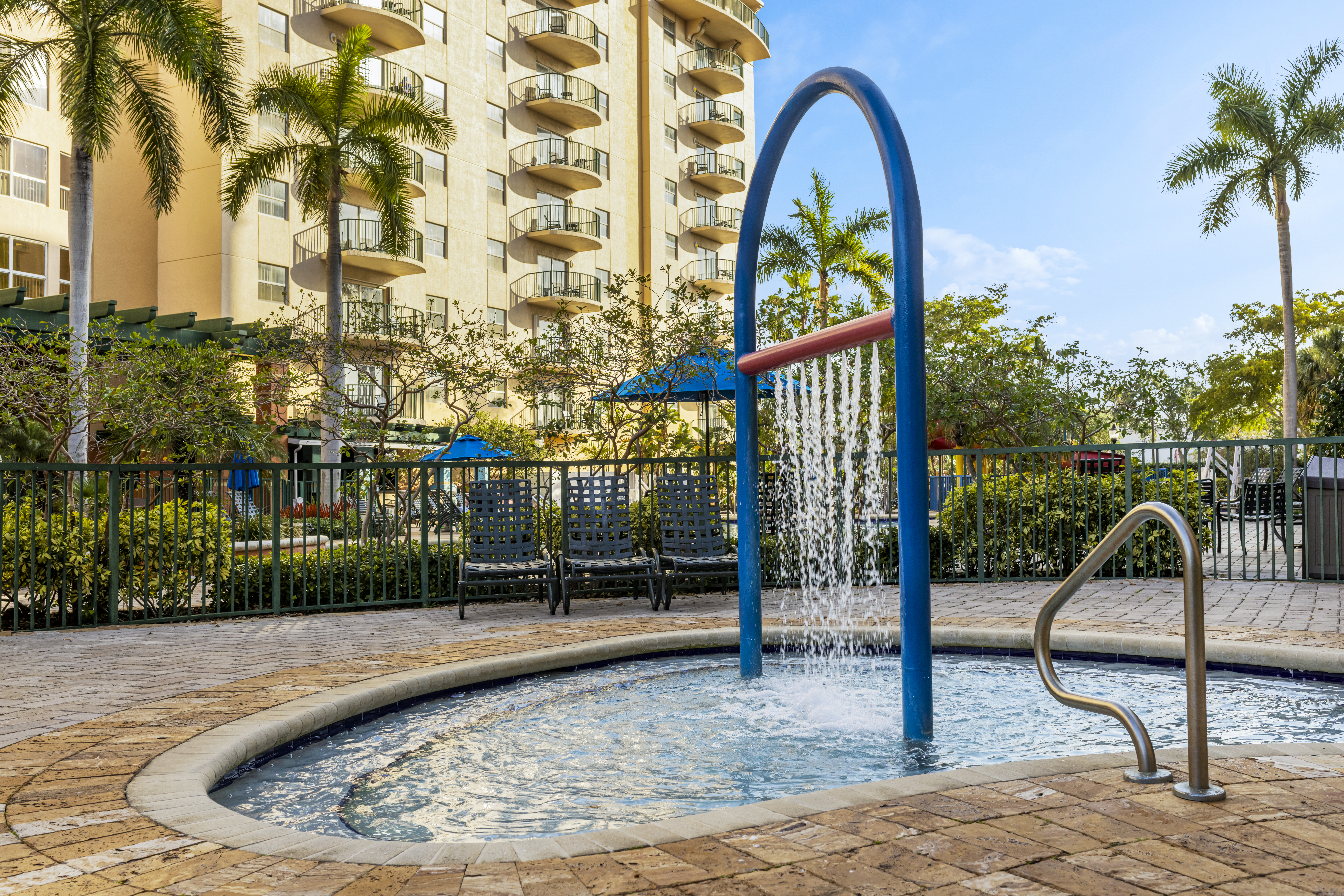 Family pool at the Club Wyndham Palm-Aire in North Pompano Beach, Florida