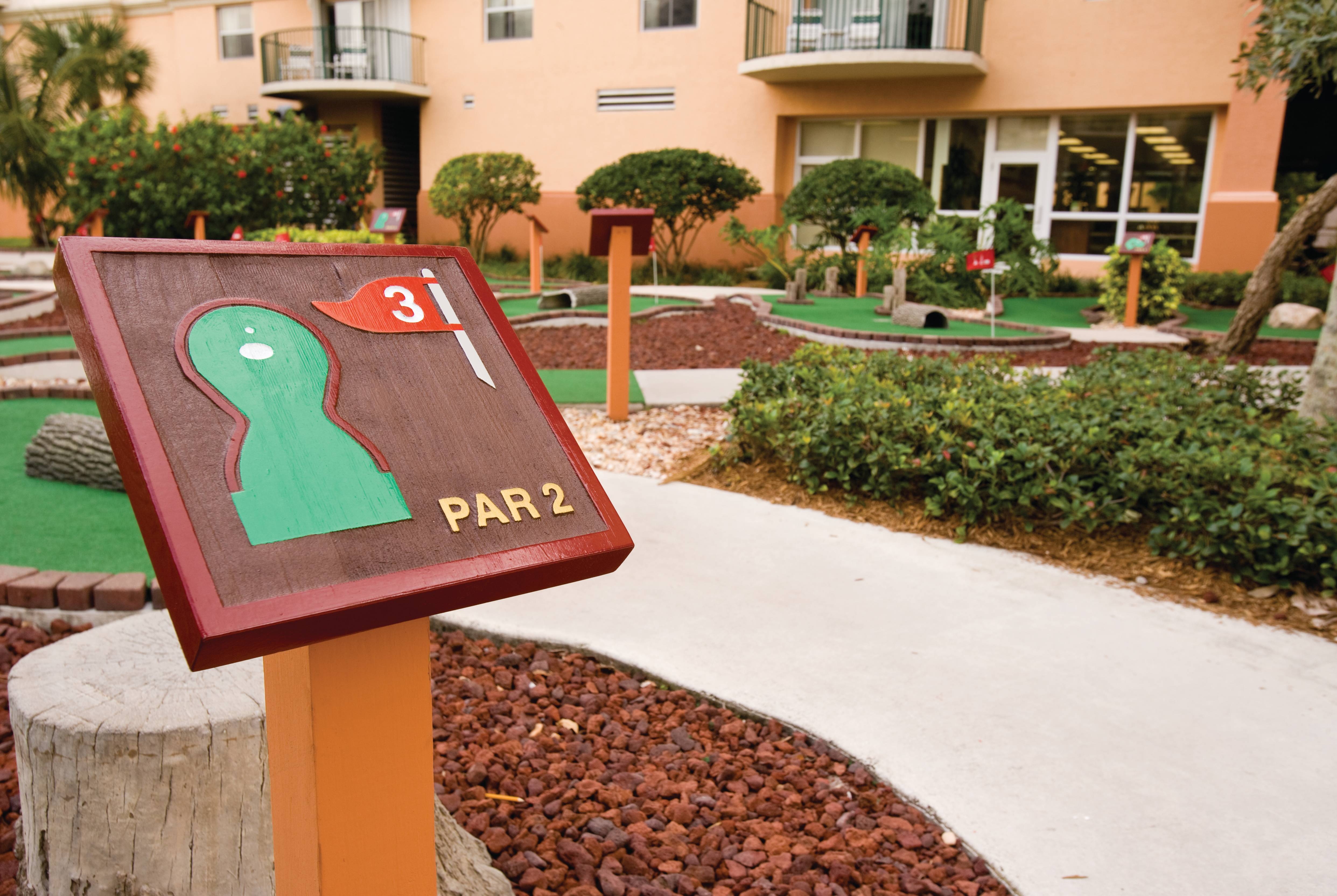 Miniature Golf at Club Wyndham Palm-Aire in North Pompano Beach, Florida
