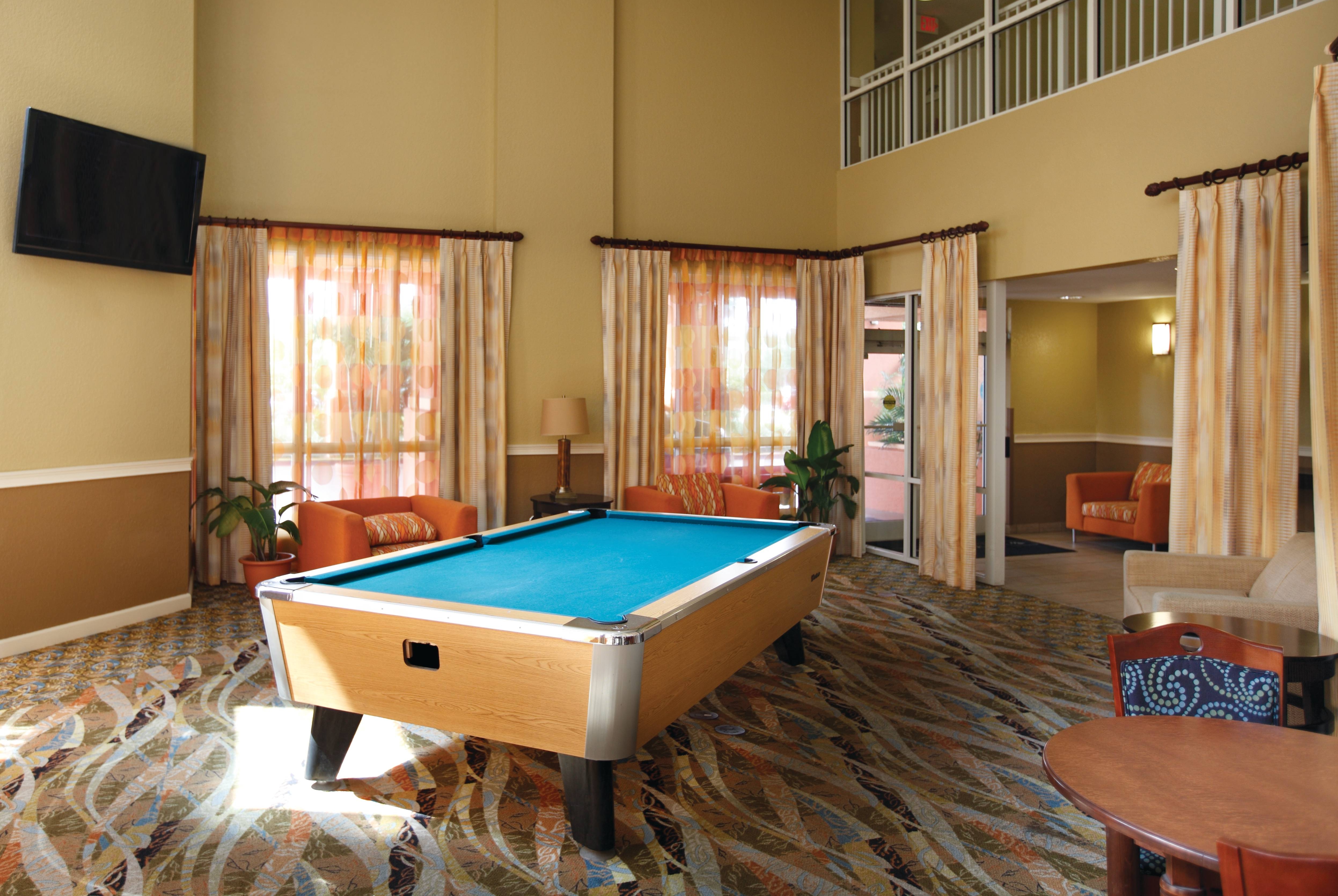 Game room at Club Wyndham Palm-Aire in North Pompano Beach, Florida