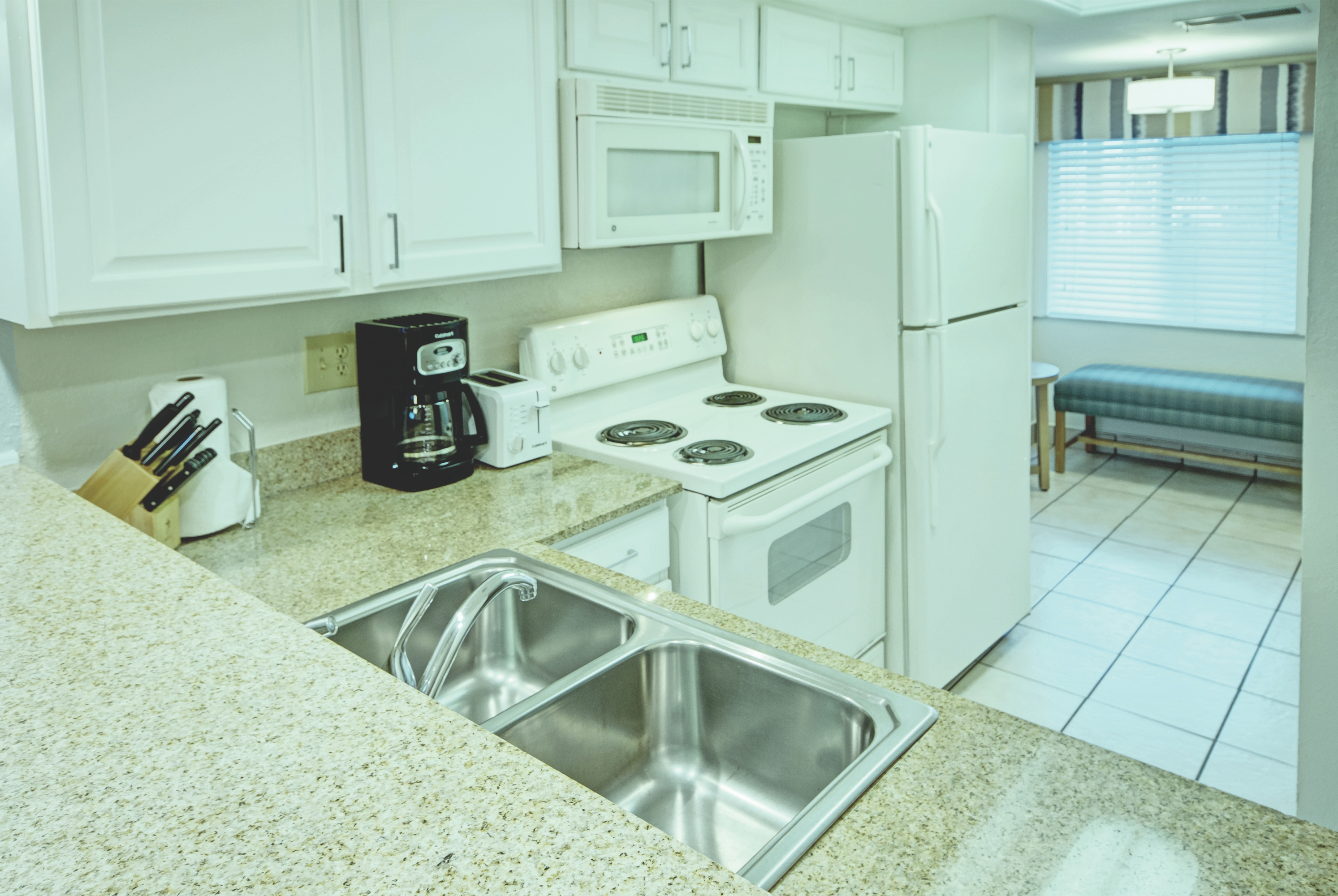 Guest room at the Club Wyndham Orlando International in Orlando, Florida