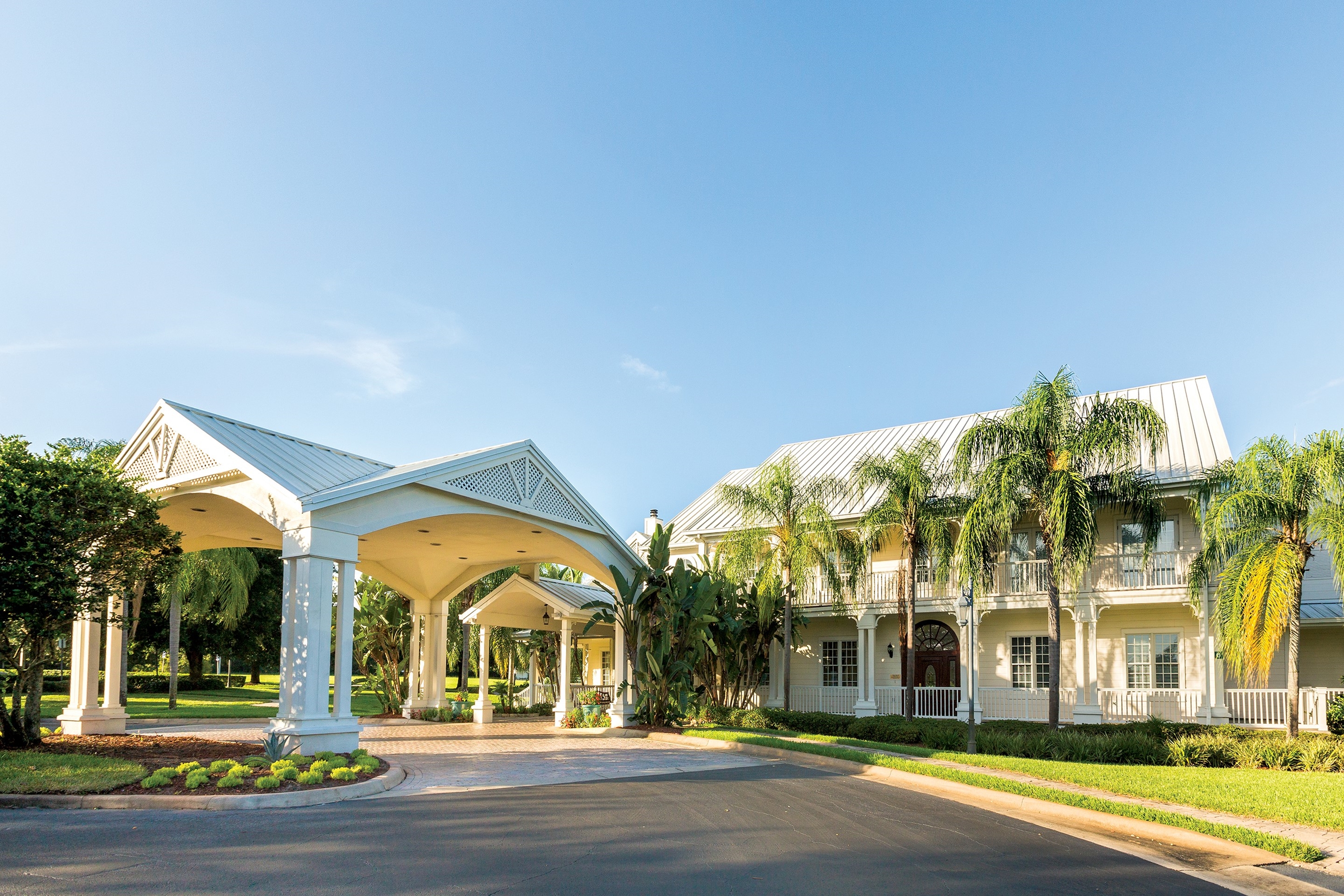Exterior of WorldMark Orlando - Kingstown Reef hotel in Orlando, Florida