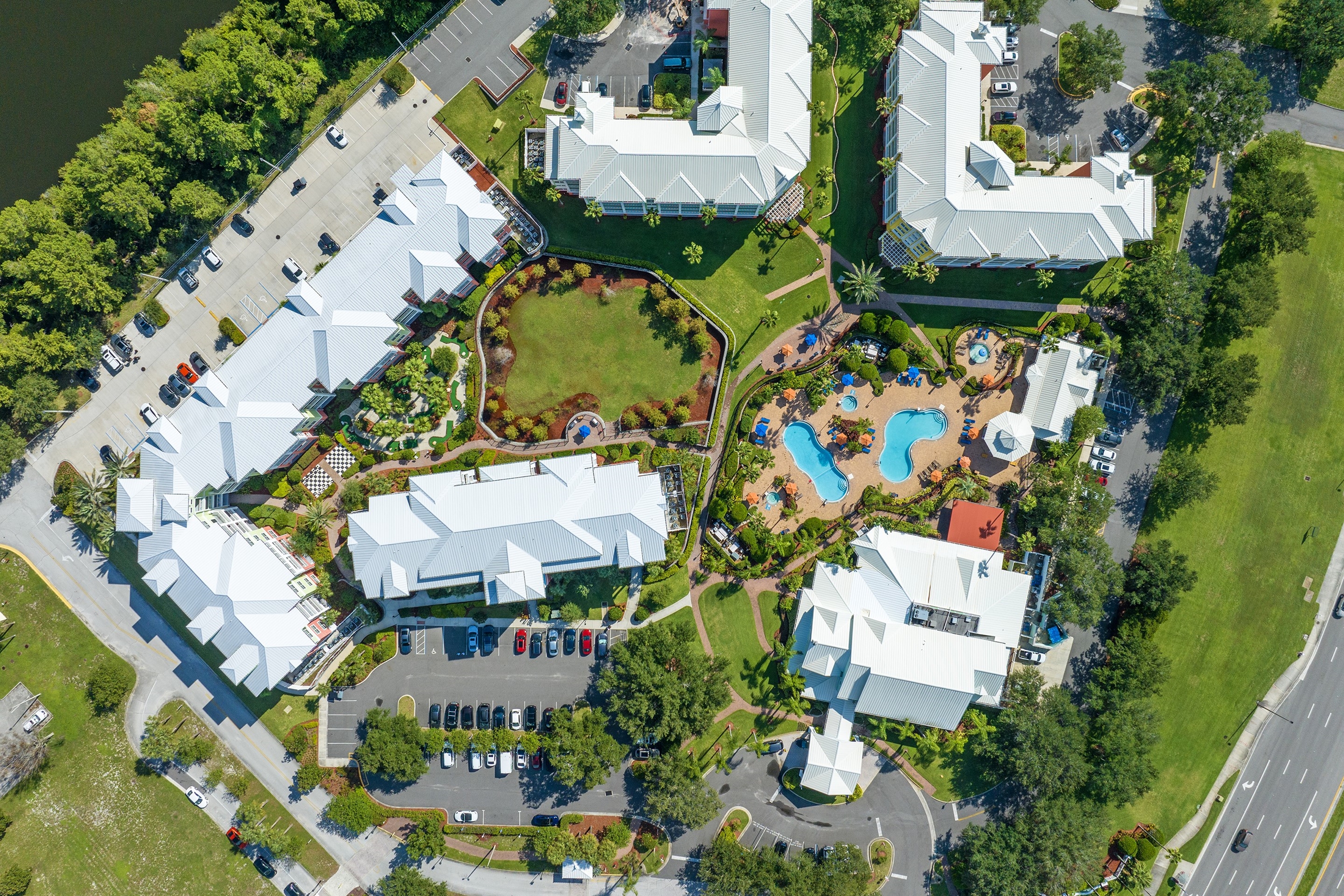 Exterior of WorldMark Orlando - Kingstown Reef hotel in Orlando, Florida