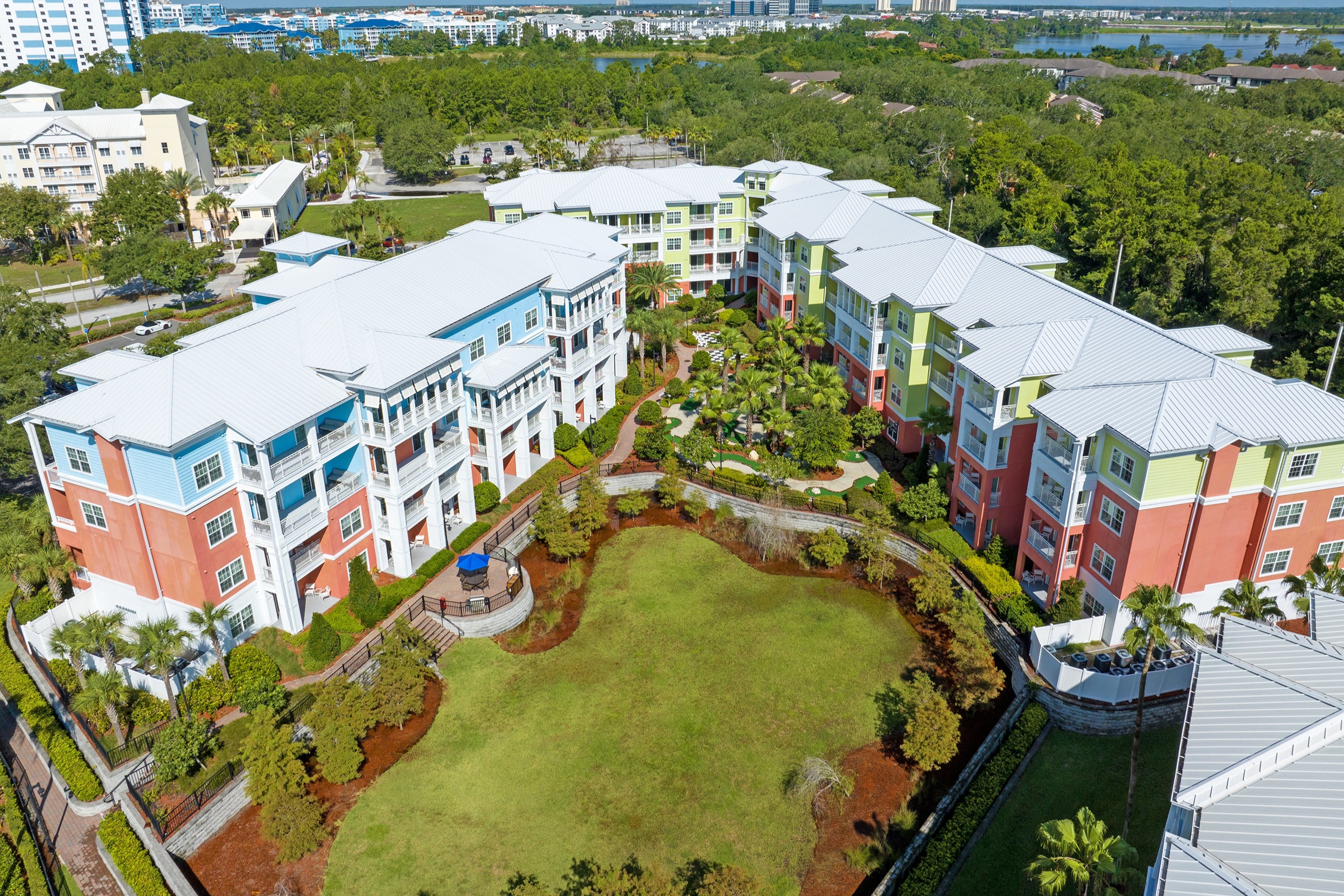 Exterior of WorldMark Orlando - Kingstown Reef hotel in Orlando, Florida