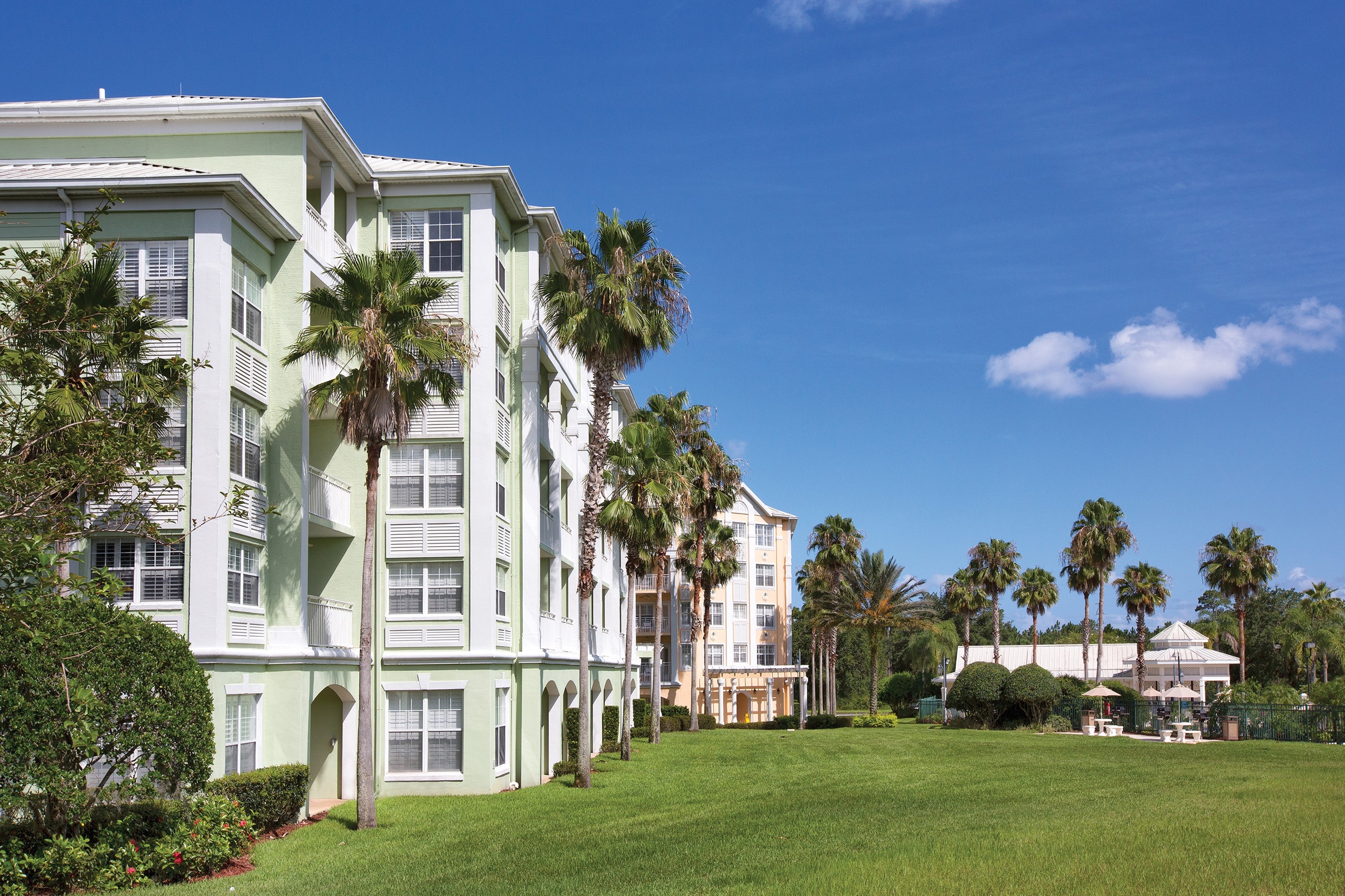 Exterior of WorldMark Orlando - Kingstown Reef hotel in Orlando, Florida