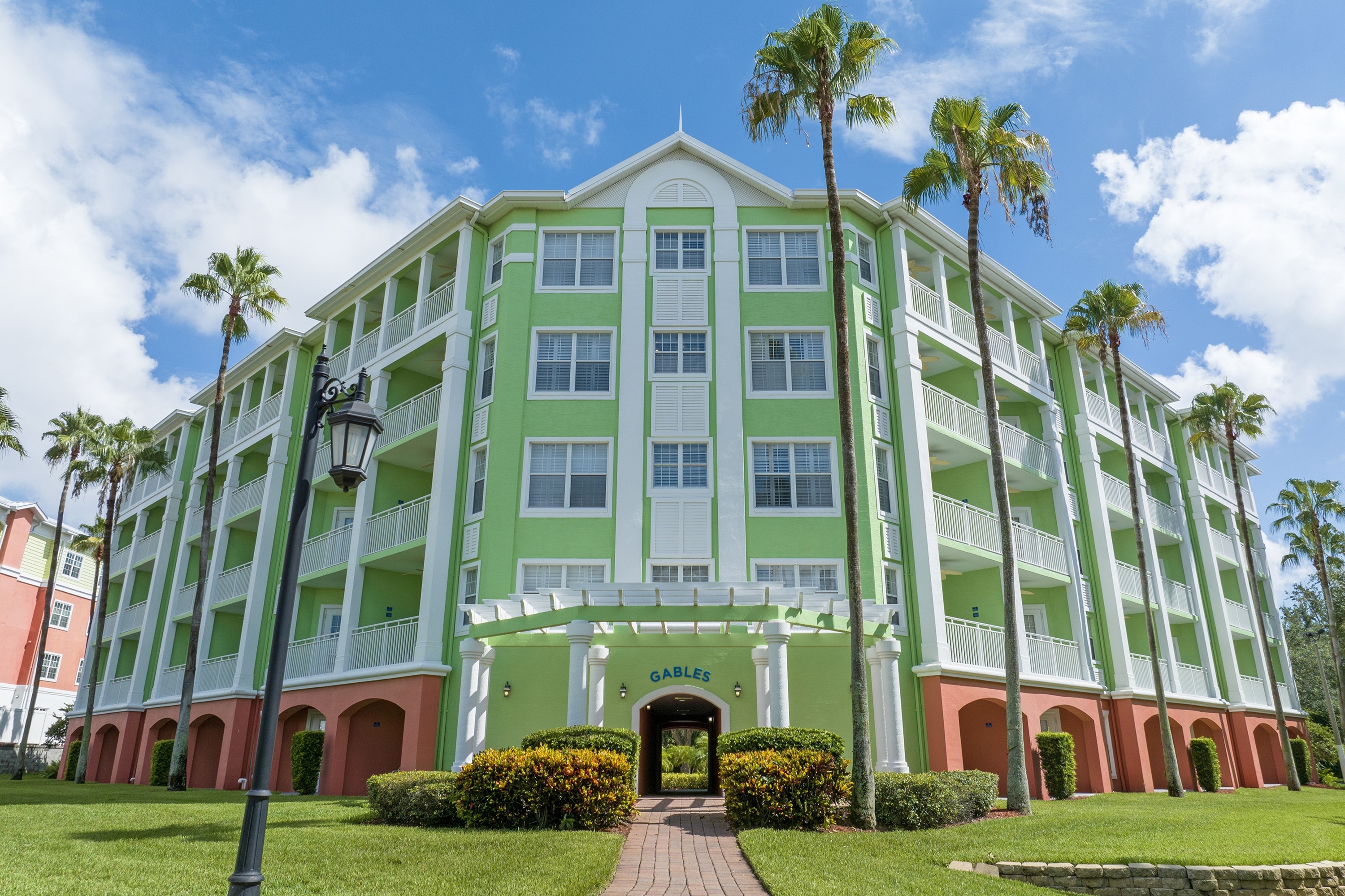 Exterior of WorldMark Orlando - Kingstown Reef hotel in Orlando, Florida