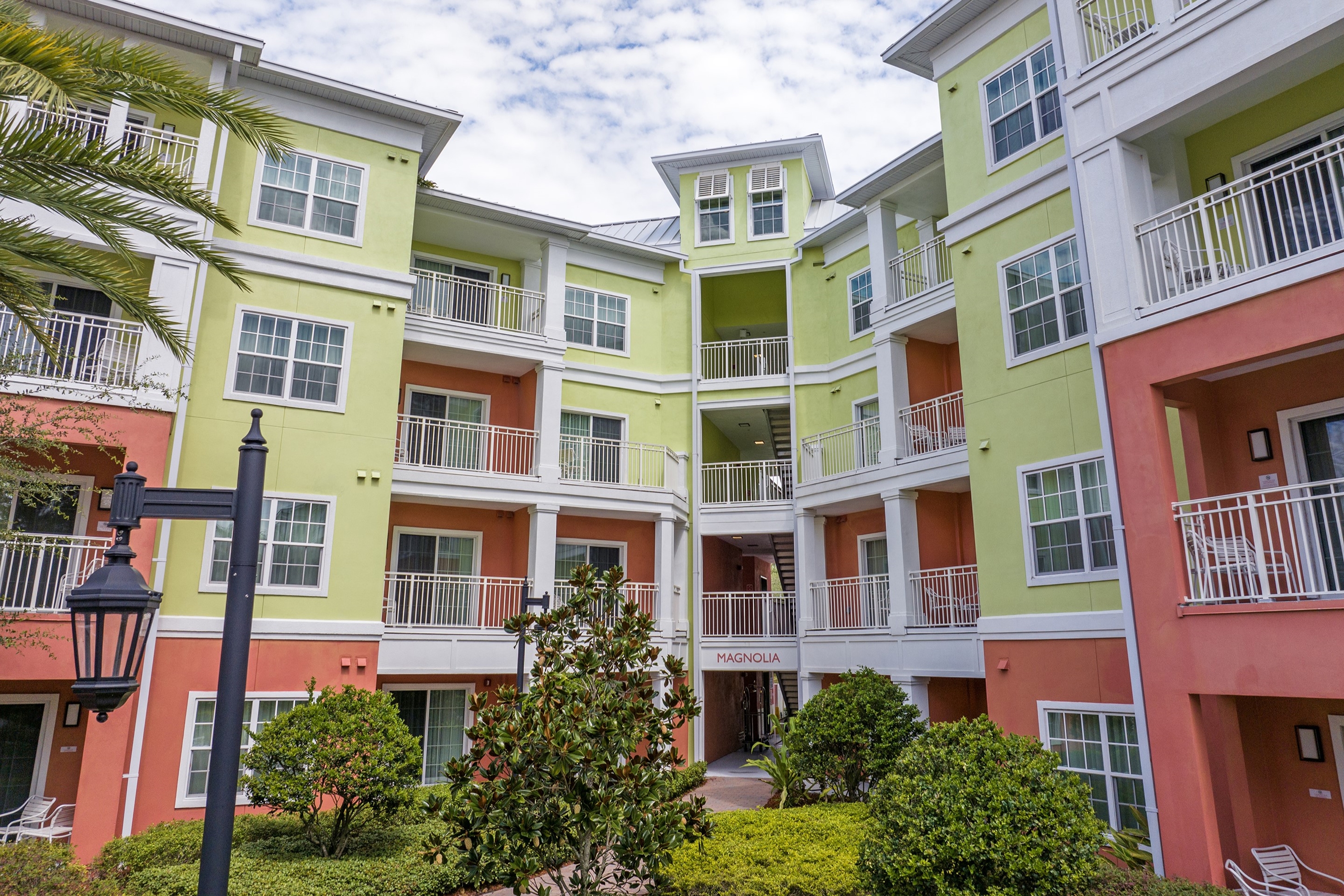 Exterior of WorldMark Orlando - Kingstown Reef hotel in Orlando, Florida