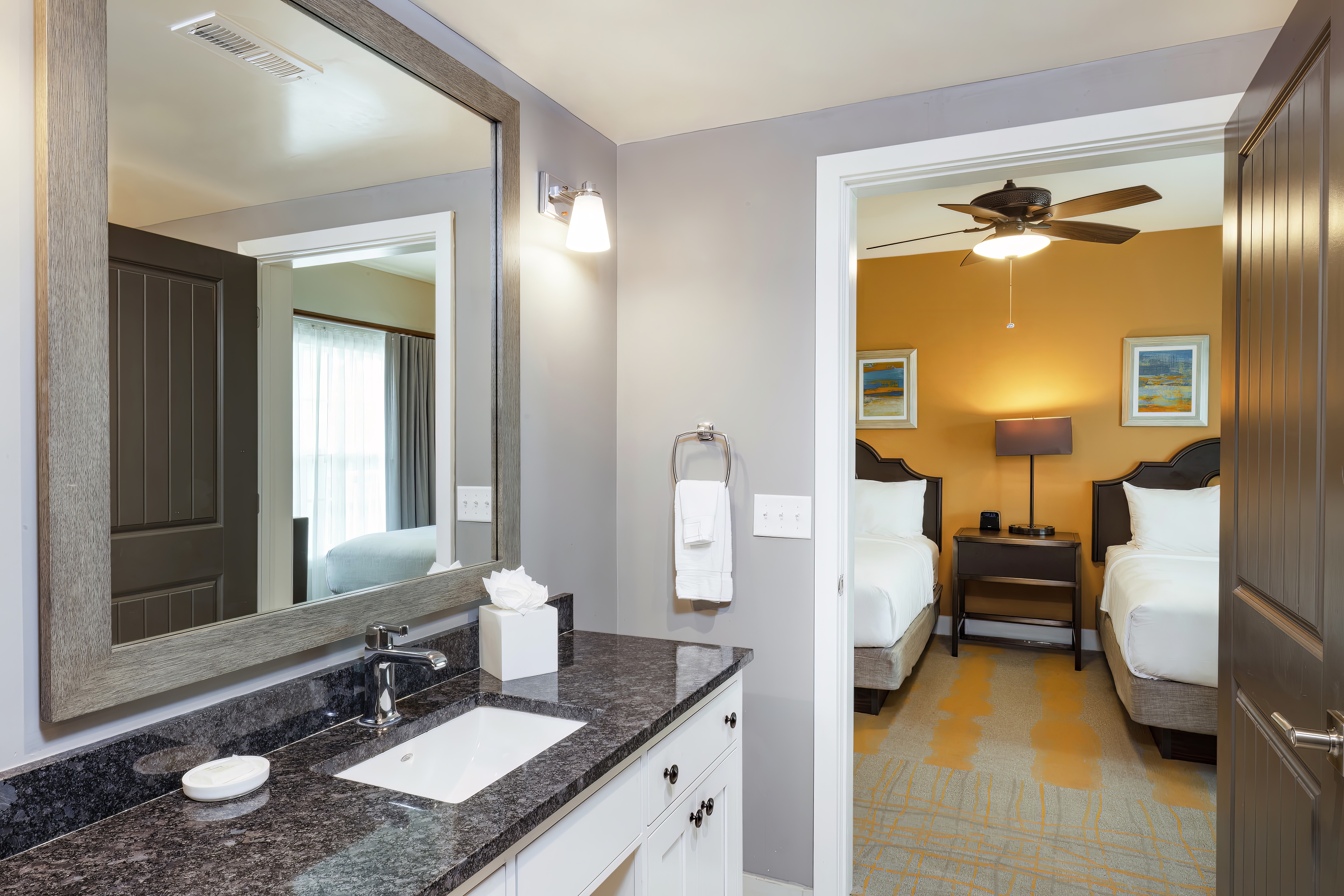 Guest room bath at the WorldMark Orlando - Kingstown Reef in Orlando, Florida